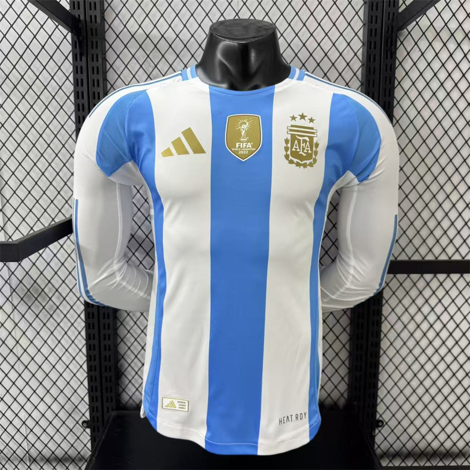 AlphaJersey-Argentina 2024 Home Long Sleeves Jersey - Player Version