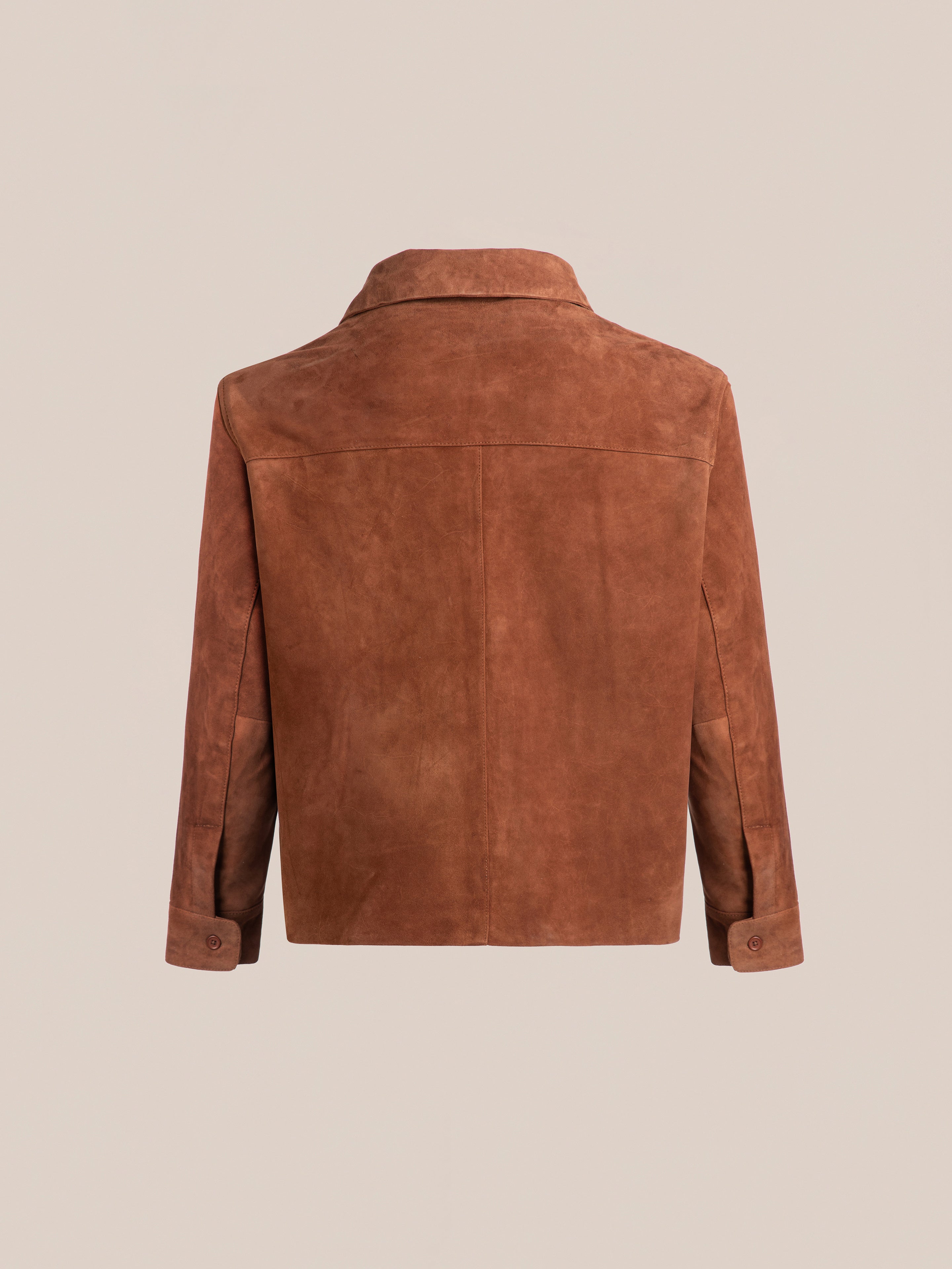 Suede Leather Camp Shirt | Modern Menswear by yycbvcnbmmnbm