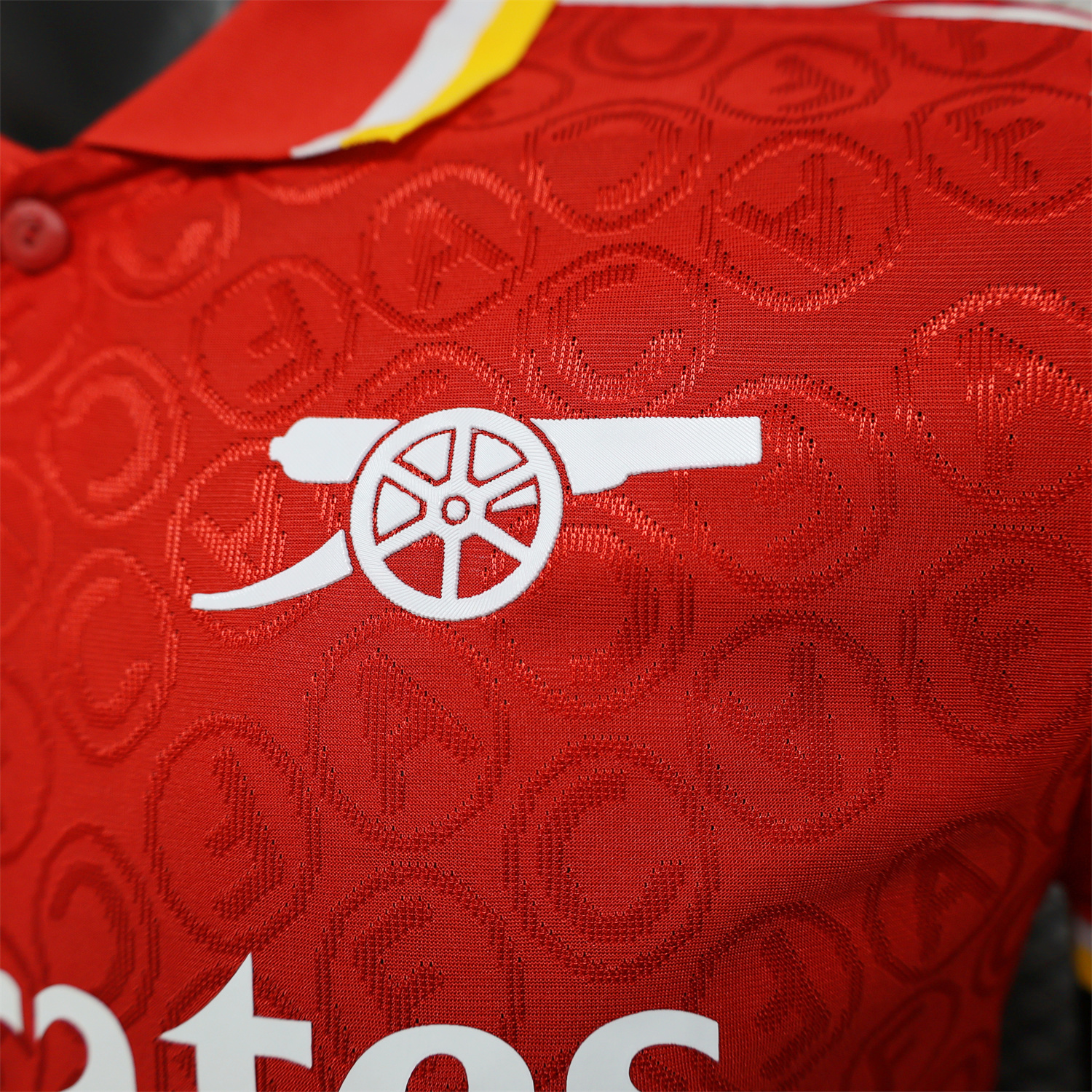 AlphaJersey-Arsenal 25-26 Red POLO White Sponsored Secial Edition Jersey - Player Version