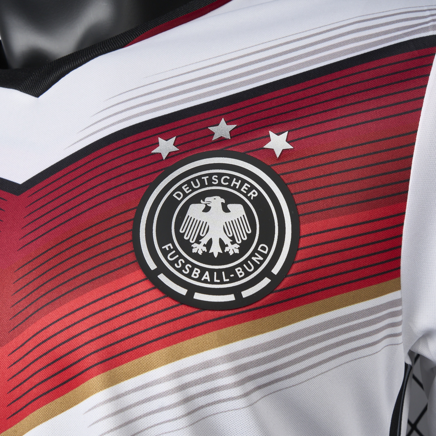 AlphaJersey-Retro Germany 2014 Home Long Sleeves Jersey - Player Version