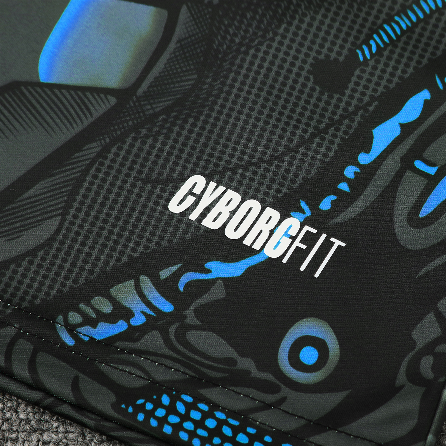 AlphaJersey-Napoli 25-26 Vest Training Set - Black Mecha Vest & Black Shorts
