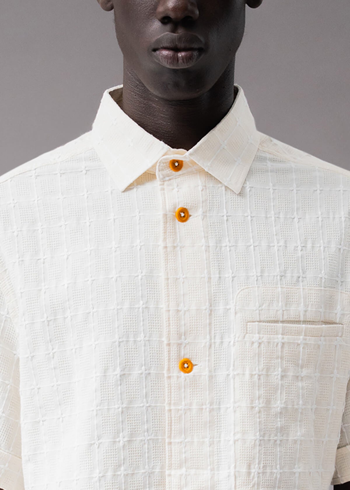 Embroidered Cream Plaid | Modern Menswear by yycbvcnbmmnbm