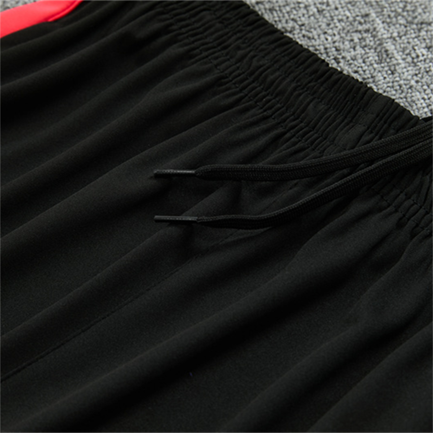 AlphaJersey-Brazil X JD 2026 Kids Long Sleeves Training Set - Black Top And Black Orange Pants