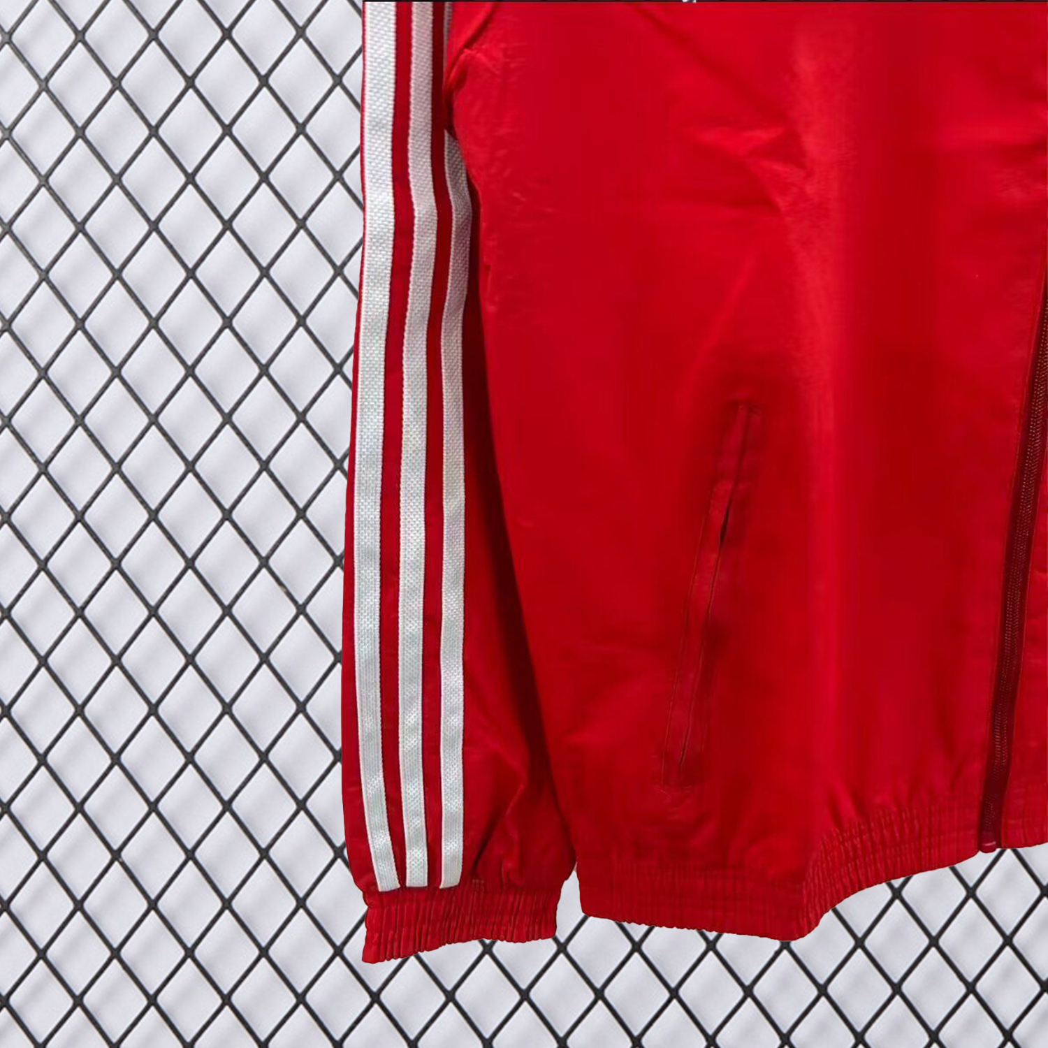 AlphaJersey-Sevilla 25-26 Double Sided Reversible Windbreaker - Red & White