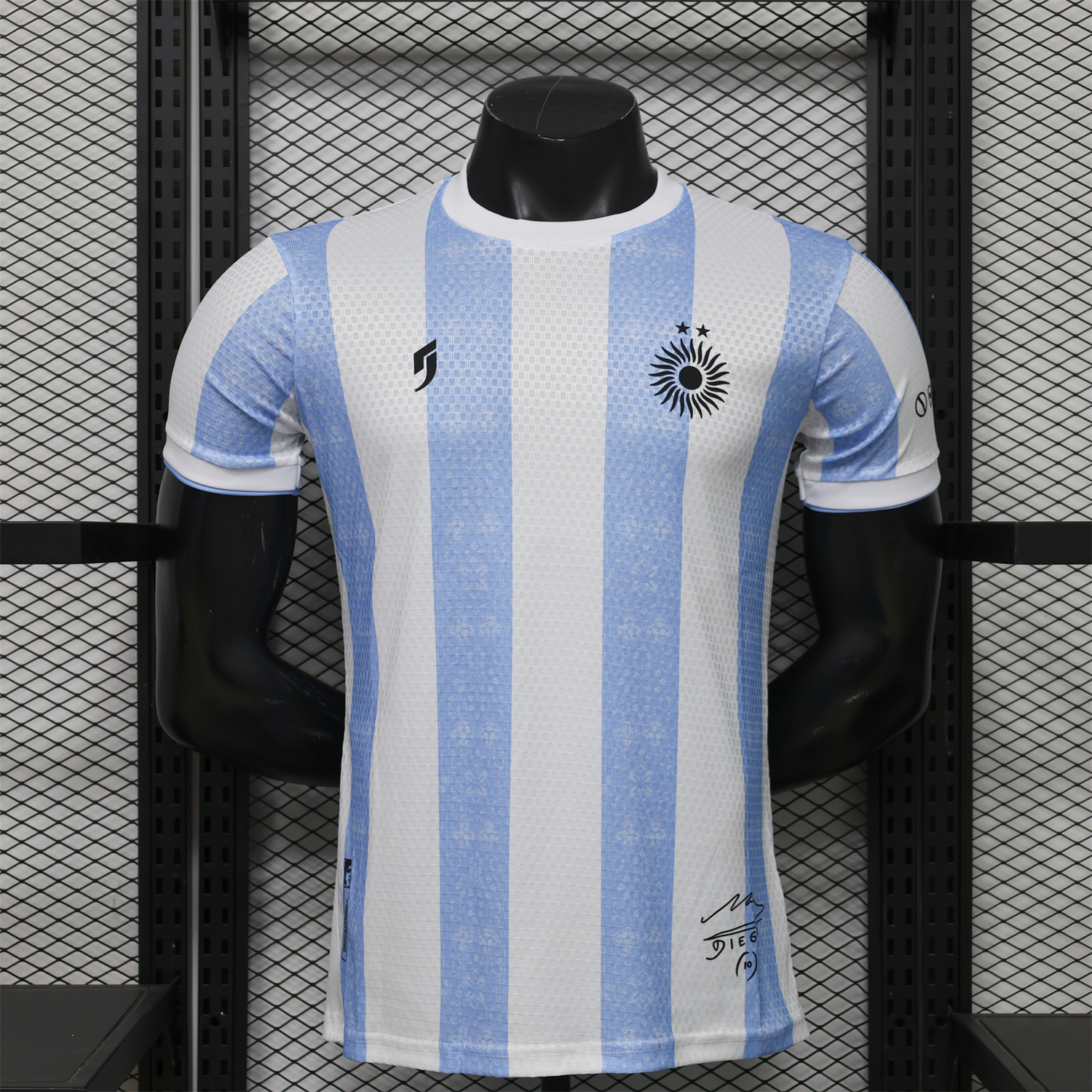AlphaJersey-Argentina 2026 Blue And White Diego Memory Special Jersey - Player Version