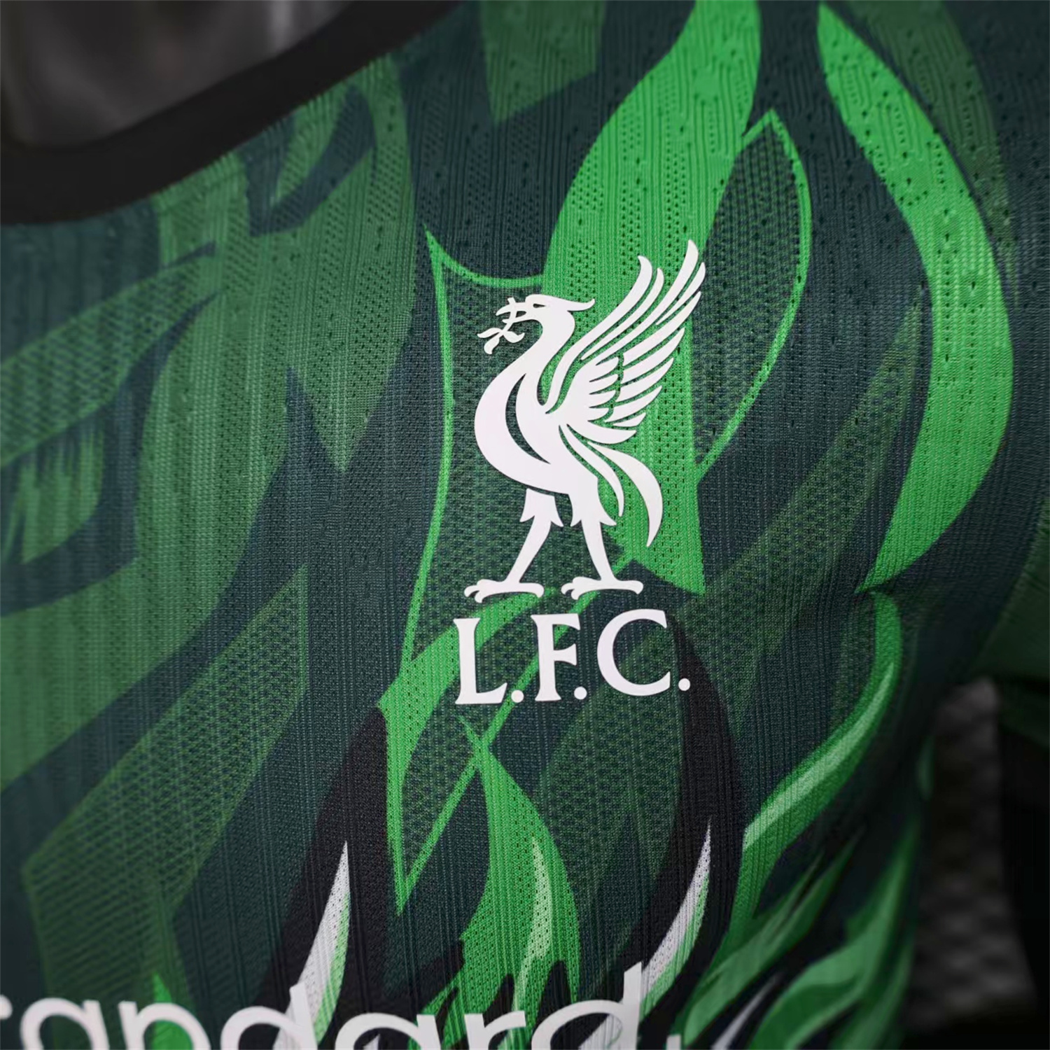 AlphaJersey-Liver.pool 25-26 Green Dragon and Fire Special Jersey - Player Version