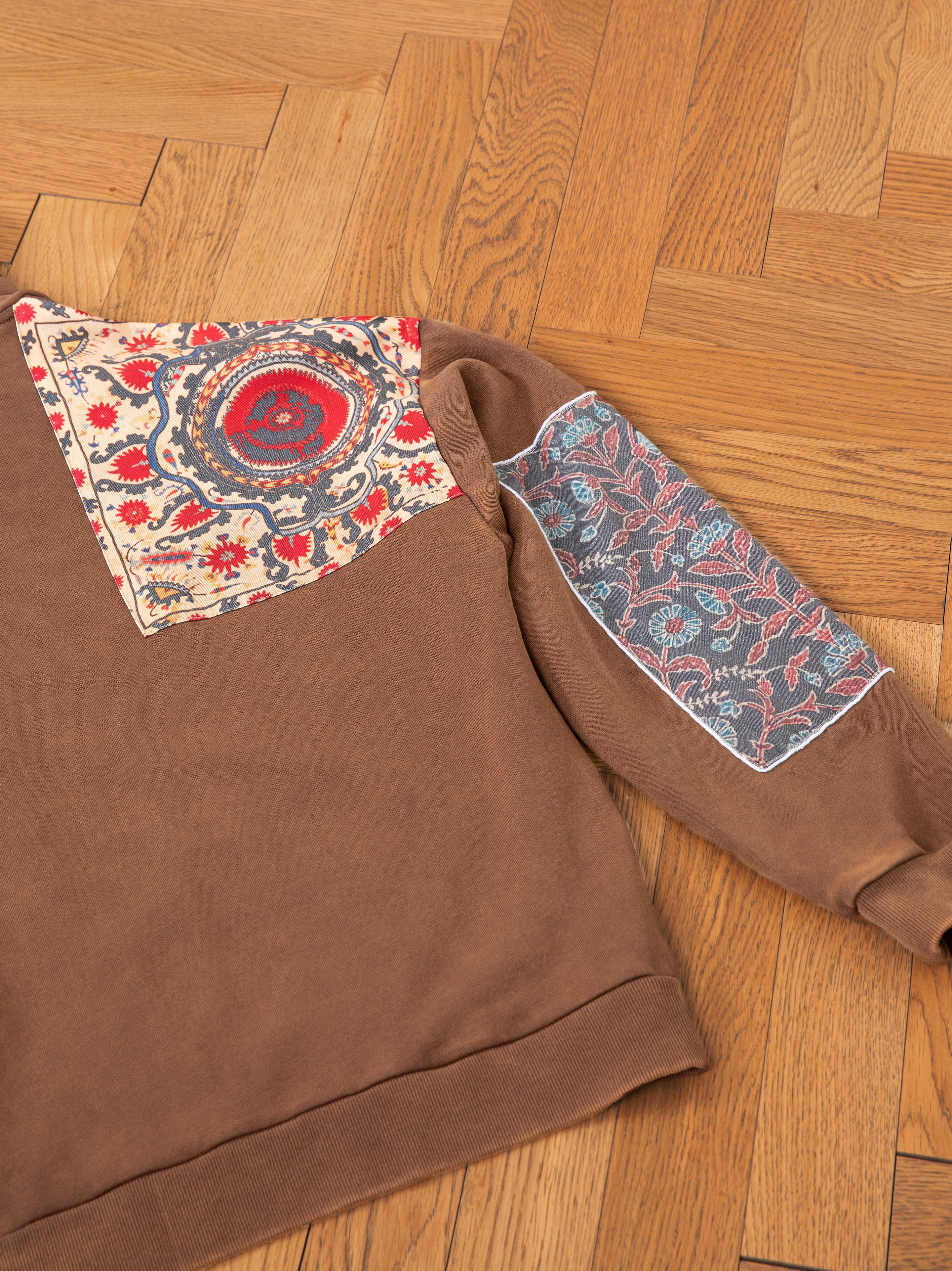 Tapestry Patchwork Zip Up Hoodie | Modern Menswear by yycbvcnbmmnbm