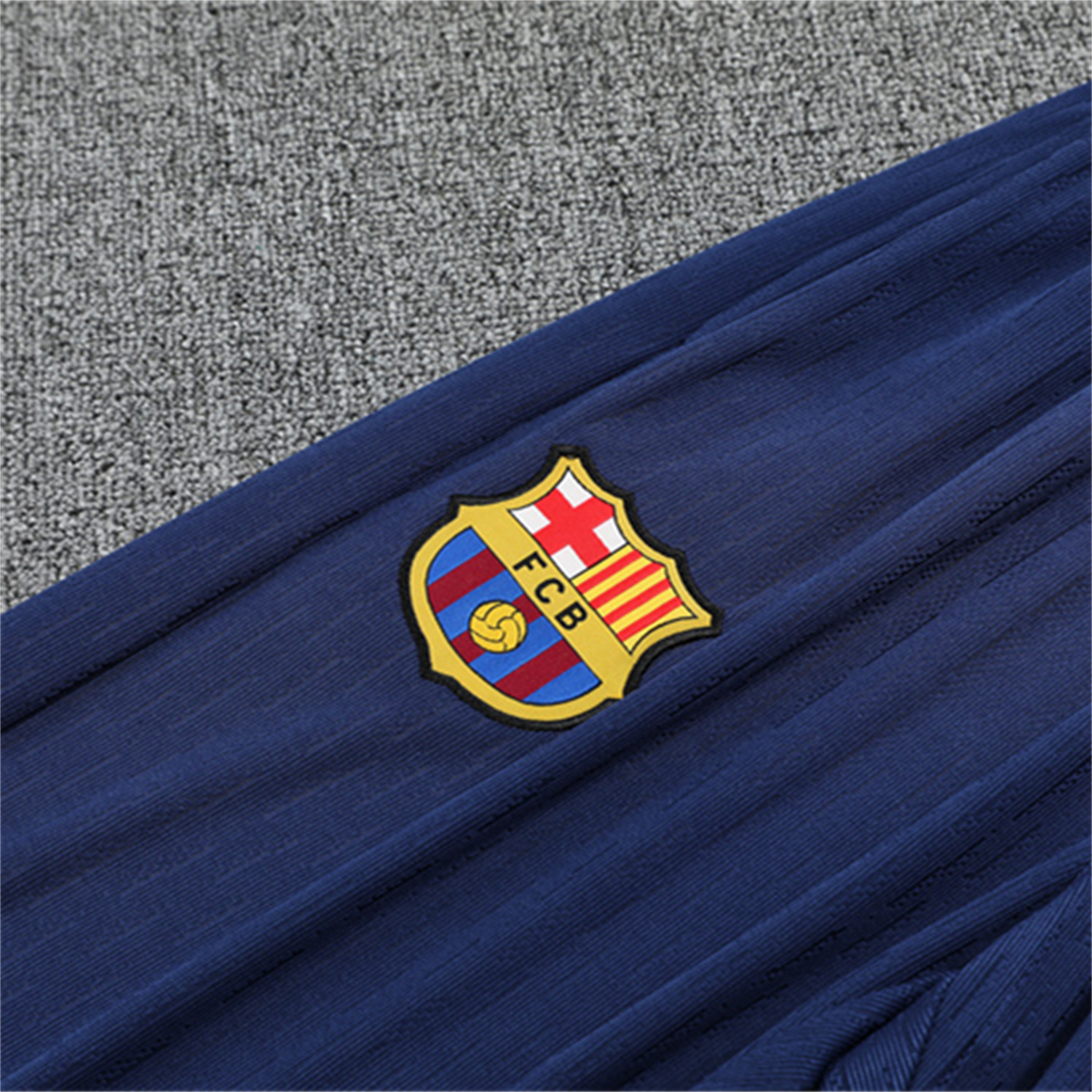 AlphaJersey-Barcelona 25-26 Kid Long Sleeves Training Set - Royal Blue Top & Royal Blue Pants