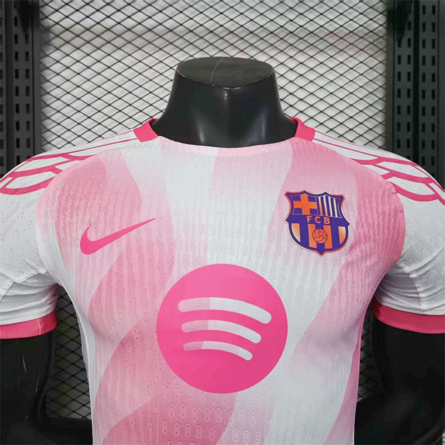 AlphaJersey-Barcelona 25-26 Red and White Diagonal Gradient Special Jersey - Player Version