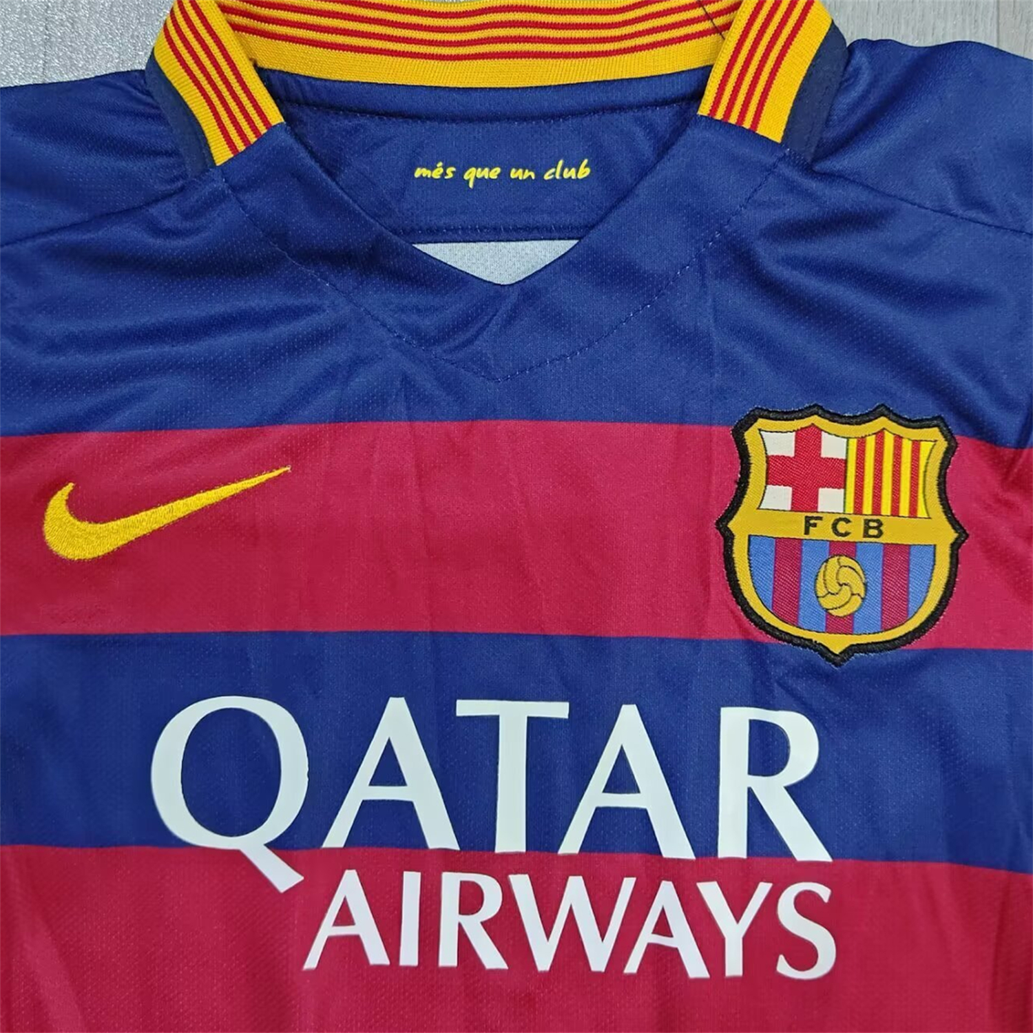 AlphaJersey-Retro Barcelona 2015-16 Home Kids Kit