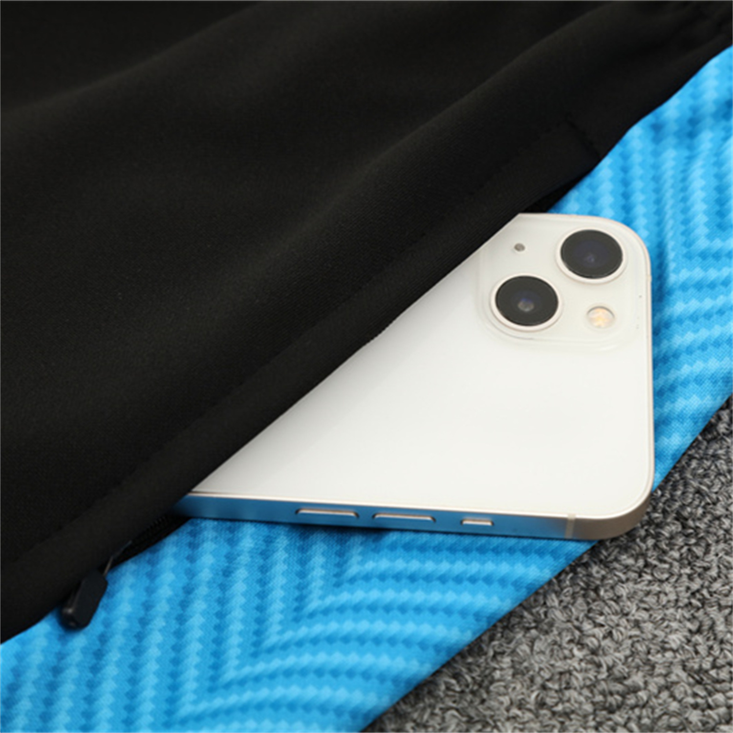 AlphaJersey-Napoli 25-26 Kids Long Sleeve Training Set - Blue Mecha Top & Black Pants