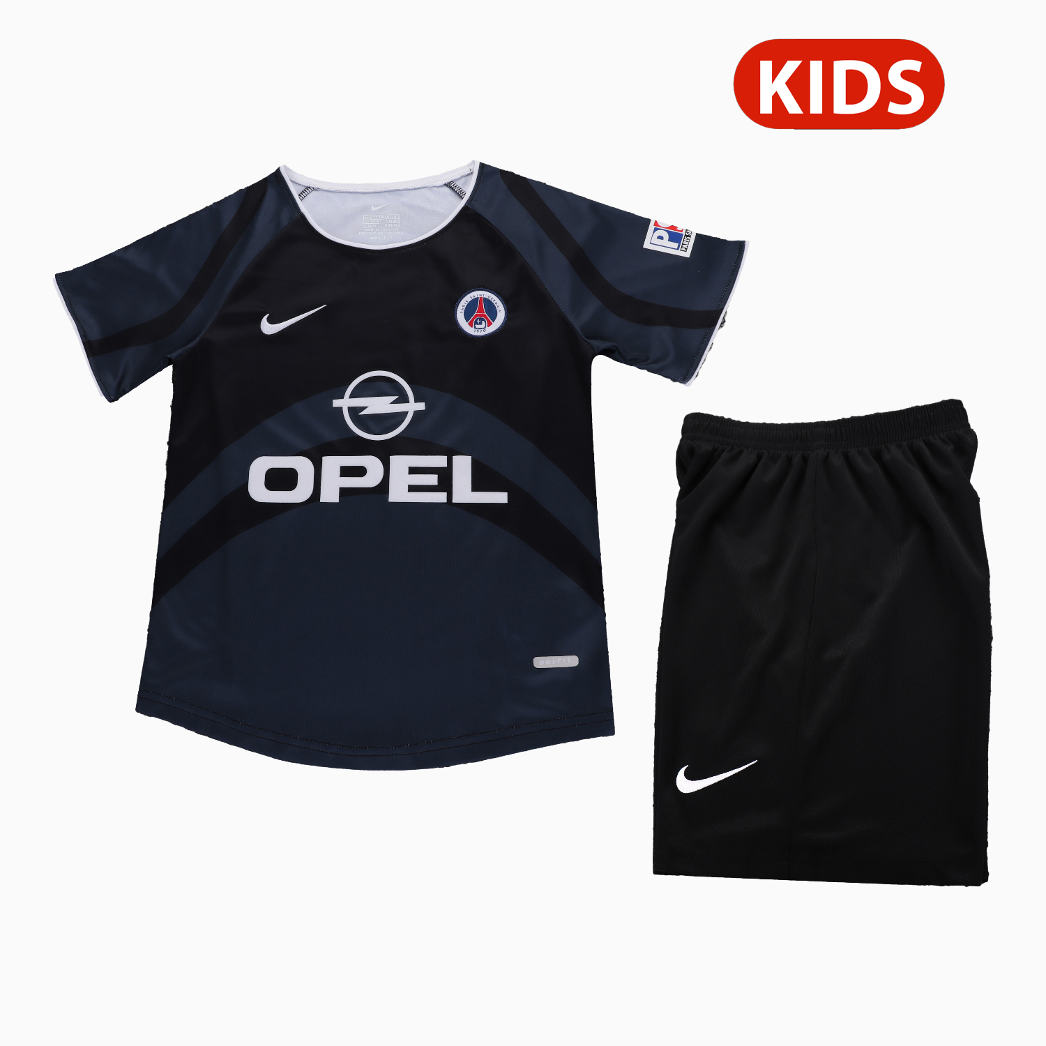 AlphaJersey-Retro Paris Saint-Germain PSG 2001-02 Third Kids Kit