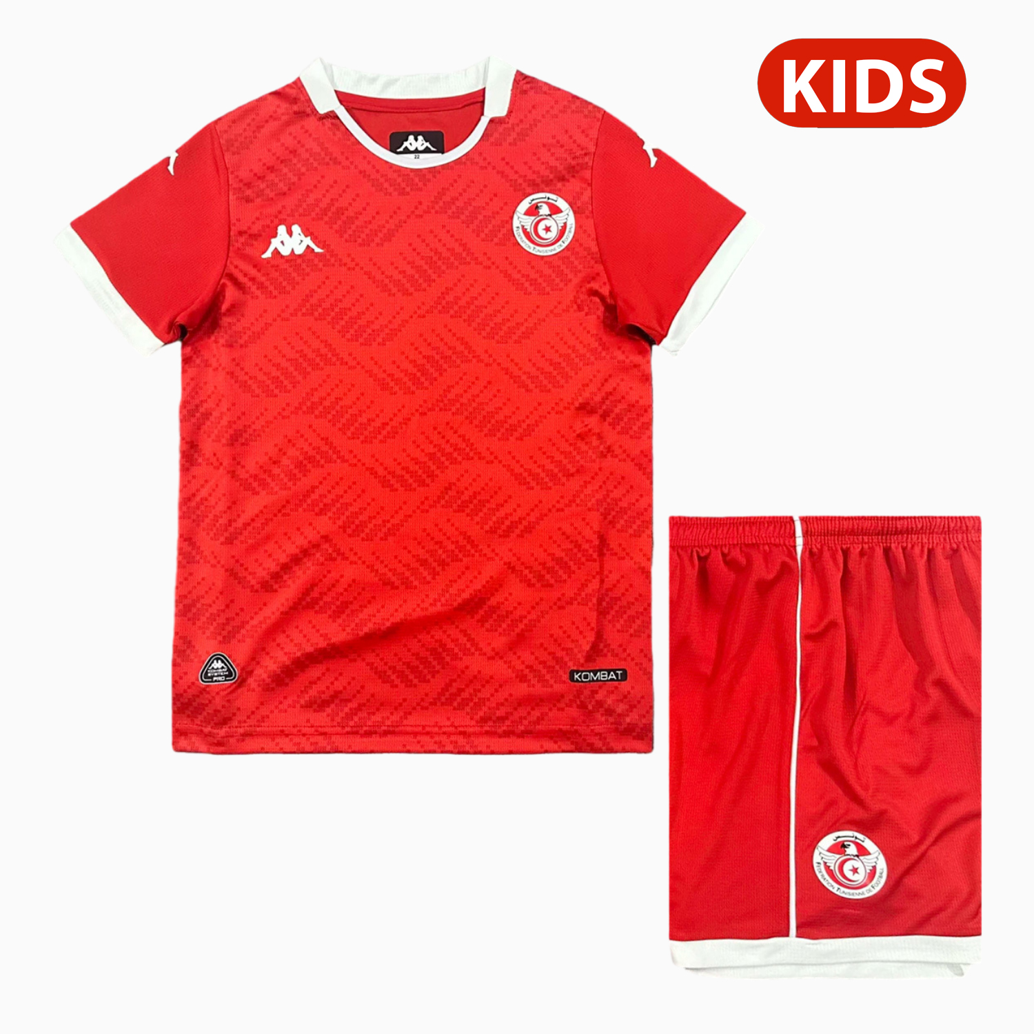 AlphaJersey-Tunisia 2026 Home Kids Kit