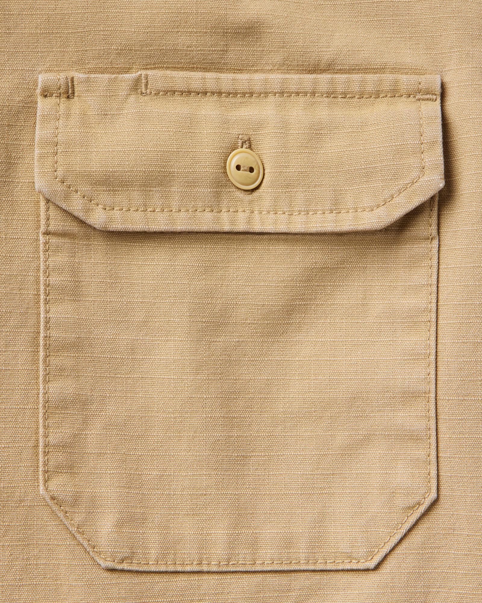 The Short Sleeve Mechanic Shirt in Khaki Ripstop | Modern Menswear by yycbvcnbmmnbm