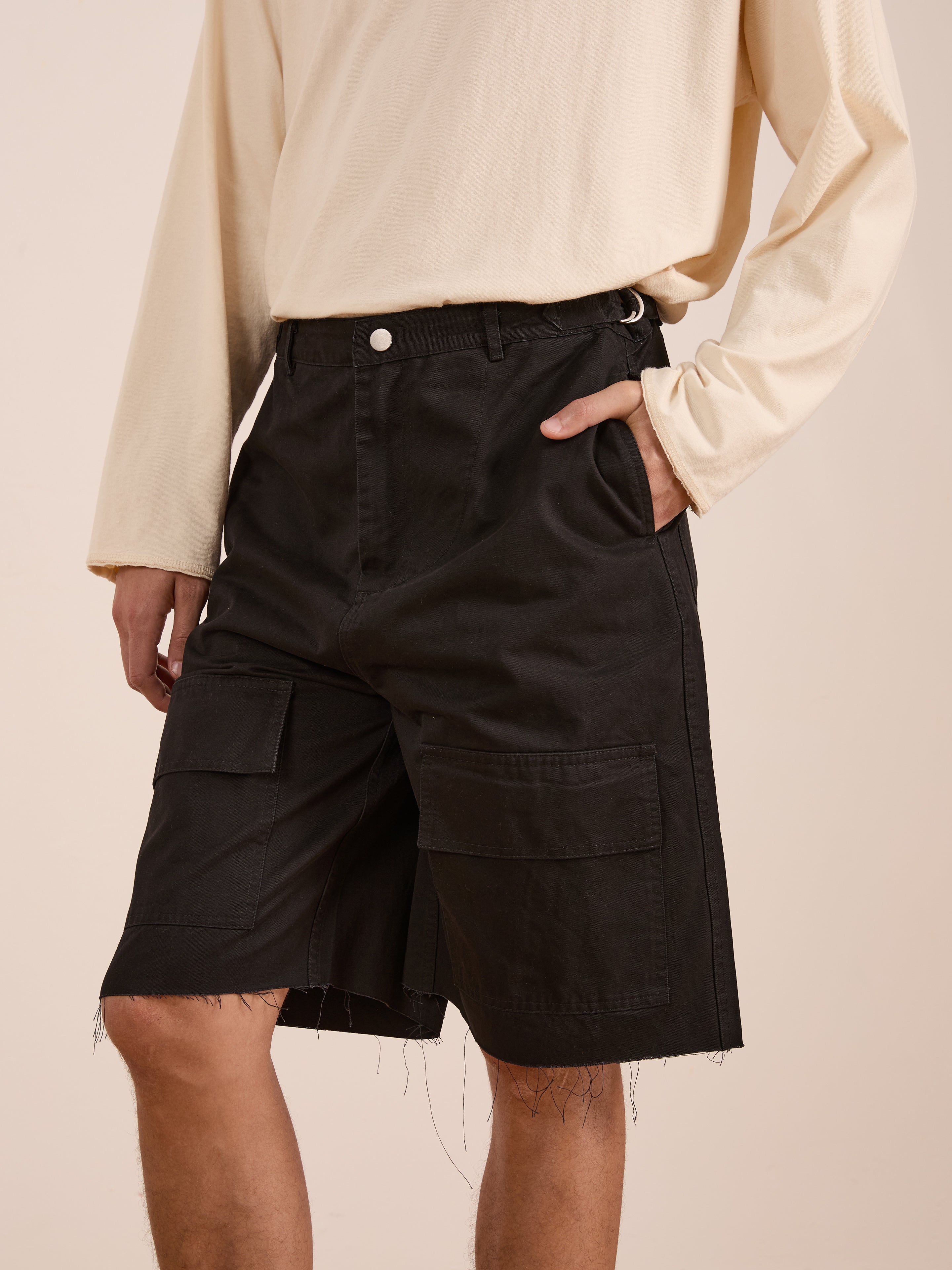 Parachute Cargo Twill Shorts | Modern Menswear by yycbvcnbmmnbm