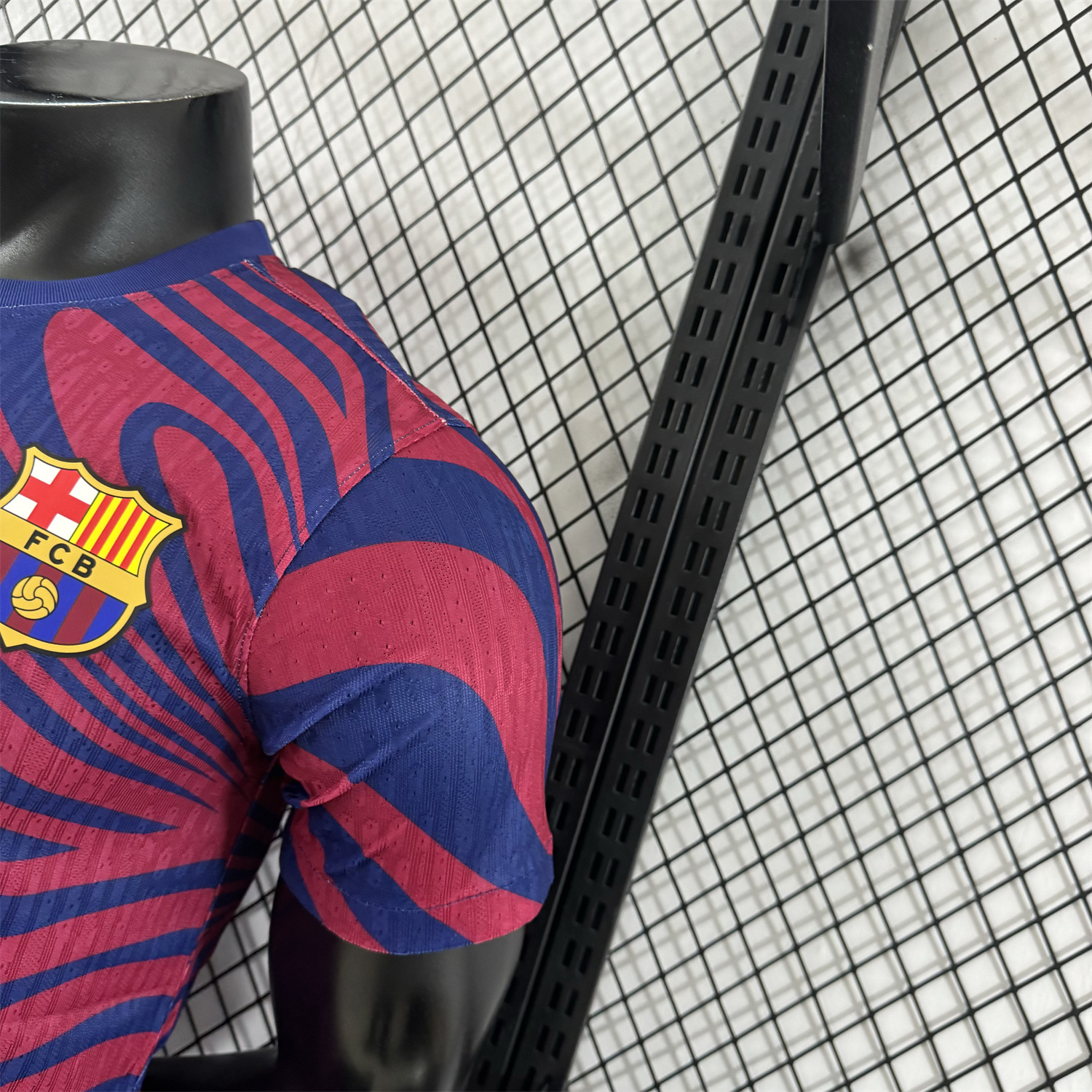 AlphaJersey-Barcelona 25-26 Red & Blue Contours Special Jersey - Player Version