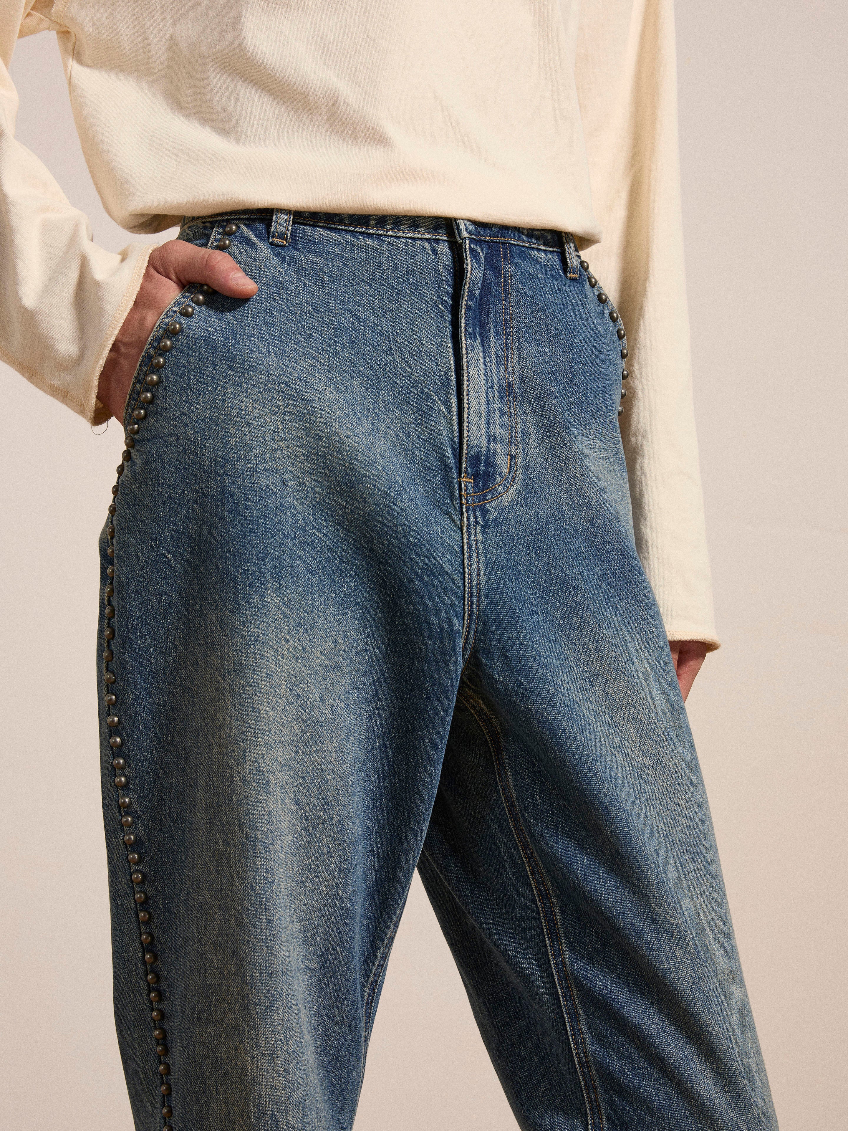 Azar Studded Jeans | Modern Menswear by yycbvcnbmmnbm