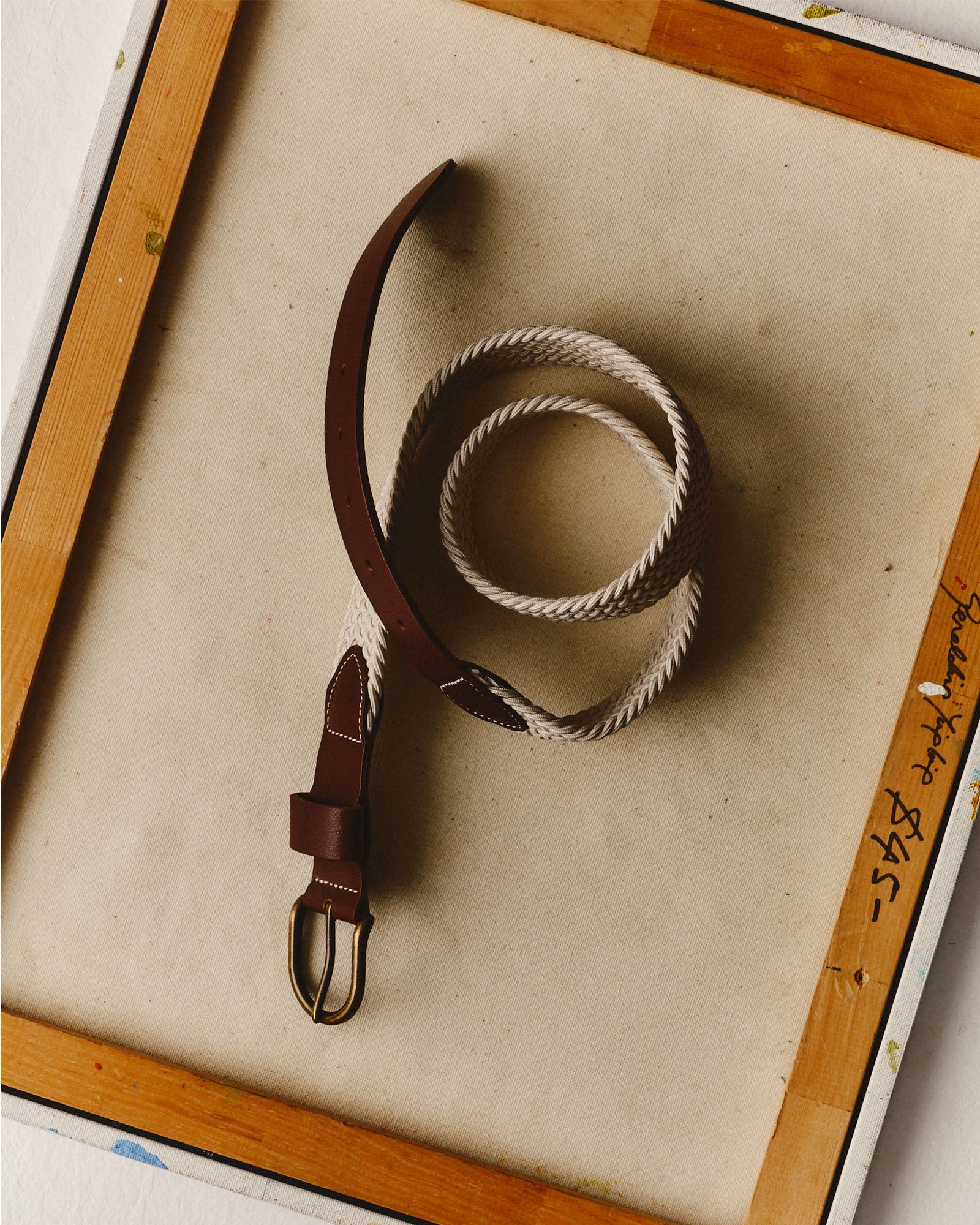 The Stretch Braided Belt in Natural | Modern Menswear by yycbvcnbmmnbm