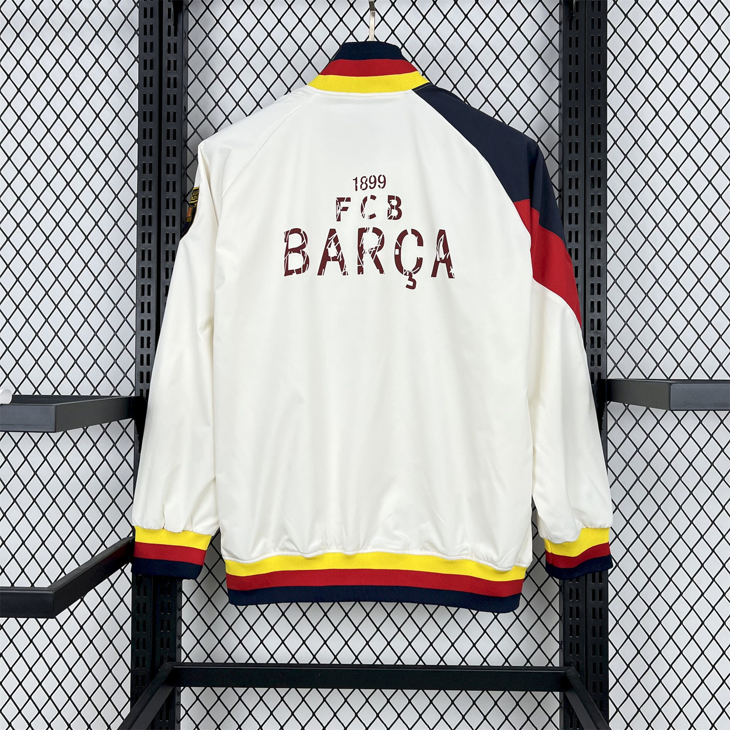 AlphaJersey-Retro Barcelona 1994-95 Player Windbreaker - White