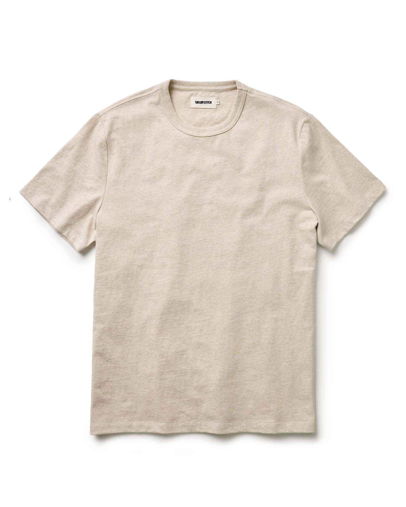 The Organic Cotton Tee in Heather Oat | Modern Menswear by yycbvcnbmmnbm