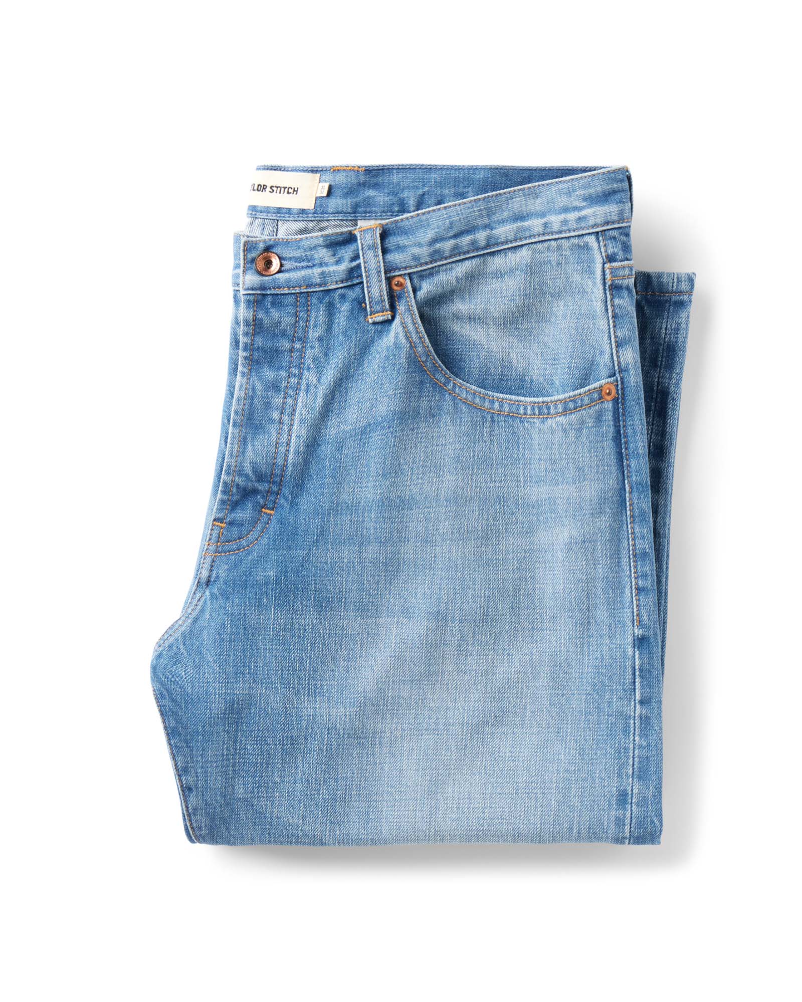 The Straight Jean in Light Wash Organic Selvedge | Modern Menswear by yycbvcnbmmnbm