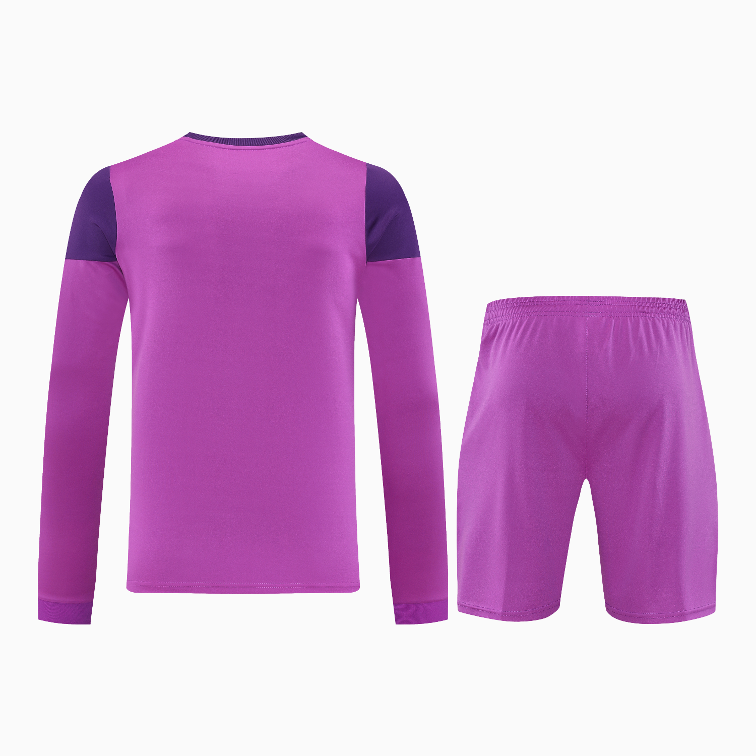 AlphaJersey-Real Madrid 25-26 Longt-Sleeve Training Set - Purple Top & Purple Shorts
