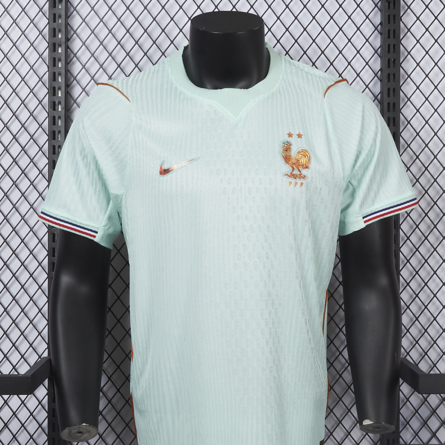 AlphaJersey-France 2026 Away Mint Green Jersey - Player Version