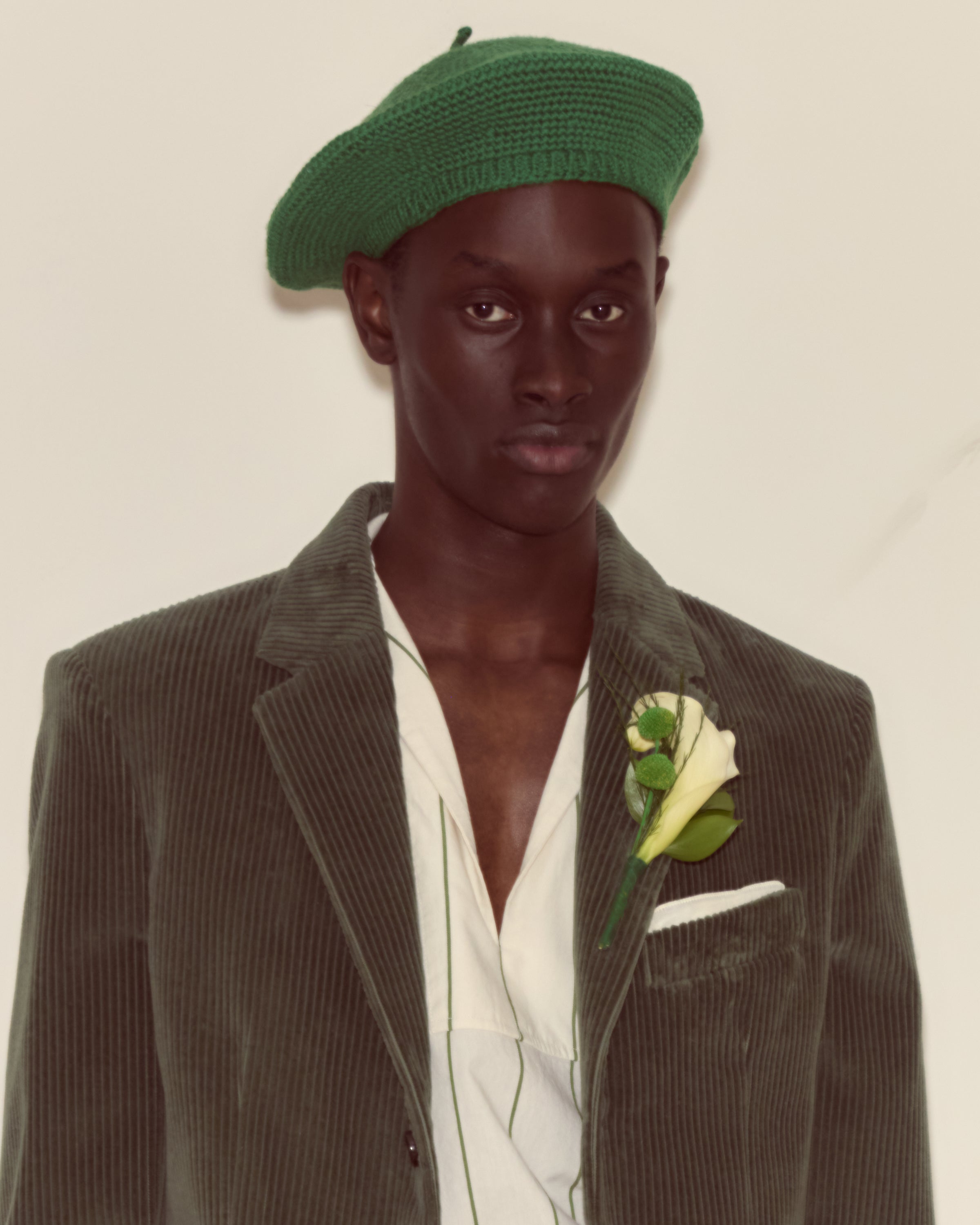 Corduroy Suit Jacket - Green | Modern Menswear by yycbvcnbmmnbm