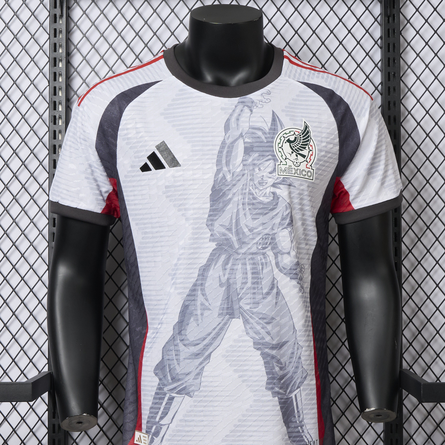 AlphaJersey-Mexico 25-26 Dragon Ball Goku Sketch White Special Jersey - Player Version