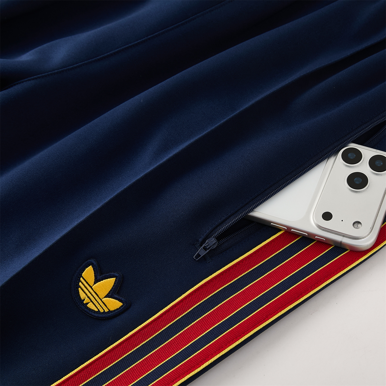 AlphaJersey-AS Roma 25-26 Originals LFSTLR Jacket Training Tracksuit - White Top and Blue Pant