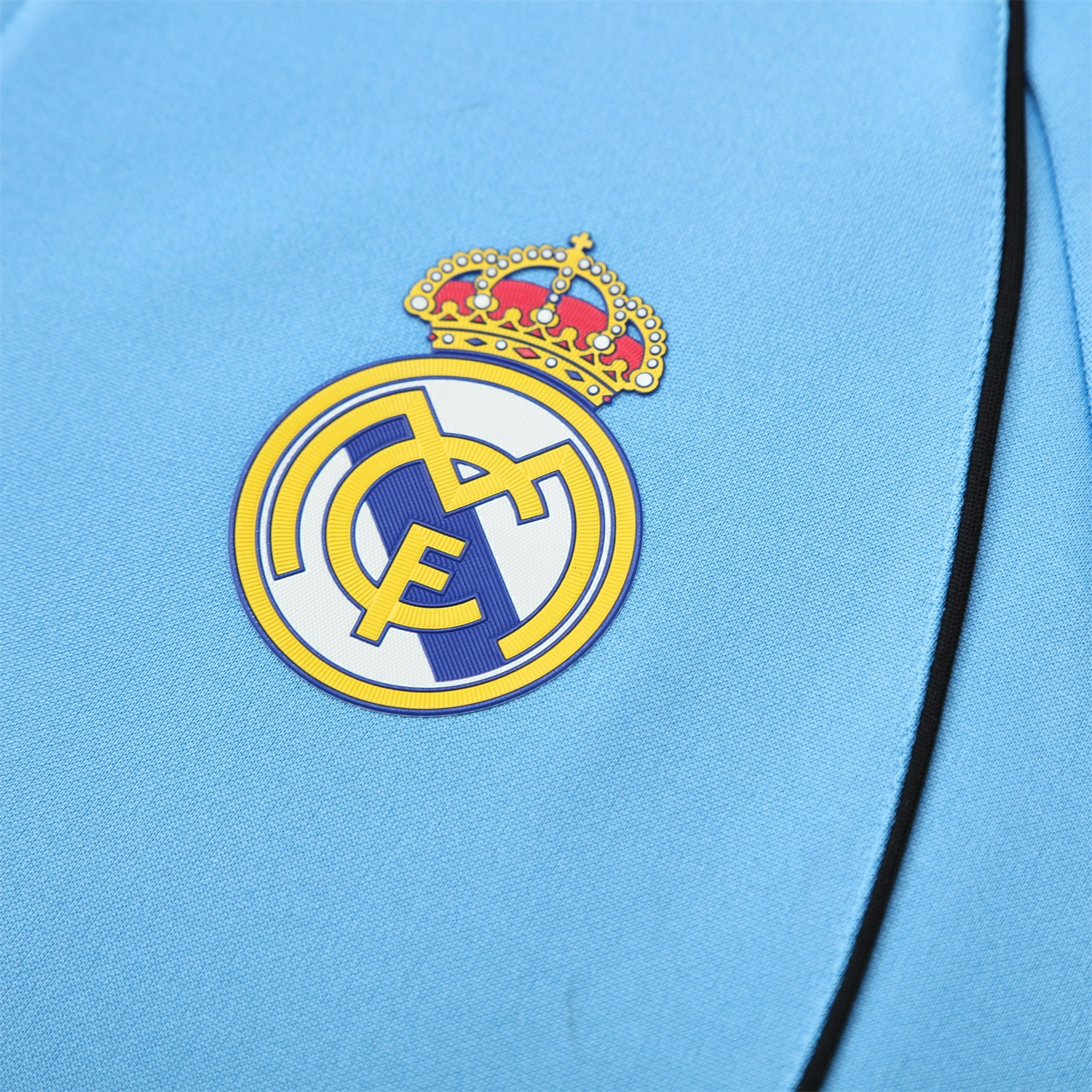 AlphaJersey-Real Madrid 25-26 Jacket Training Tracksuit - Light Blue Jackets & Deep Blue Pants