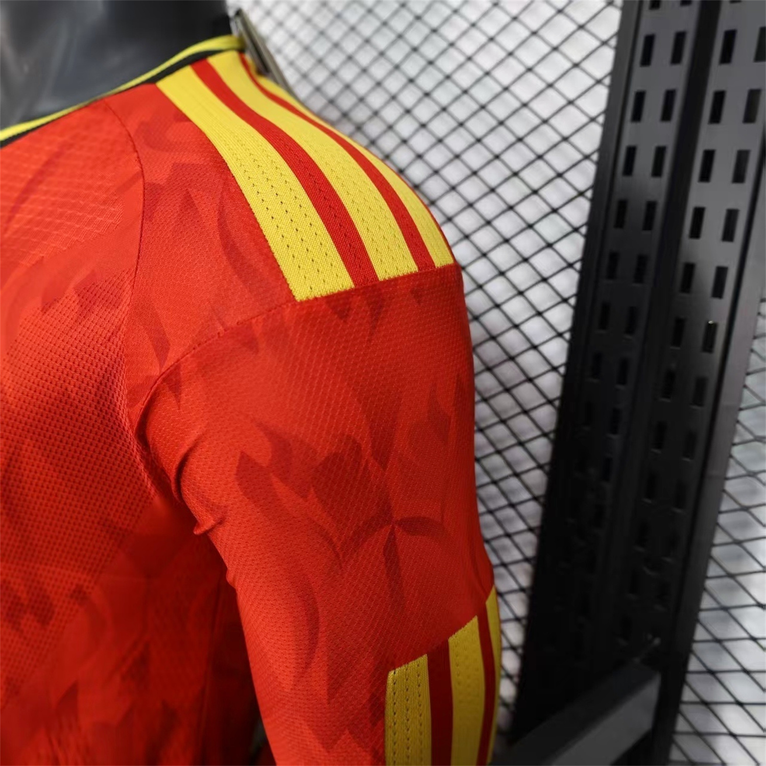 AlphaJersey-Belgium 2026 Home Long Sleeves Jersey - Player Version
