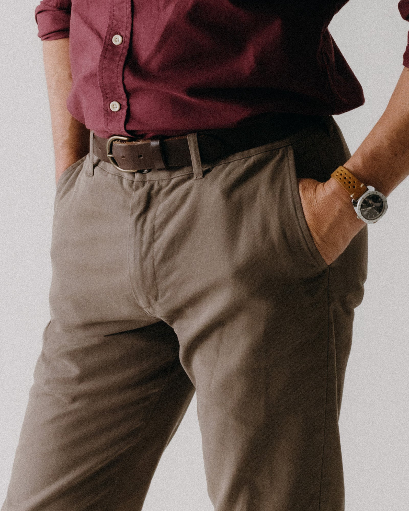 The Slim Foundation Pant in Organic Espresso | Modern Menswear by yycbvcnbmmnbm