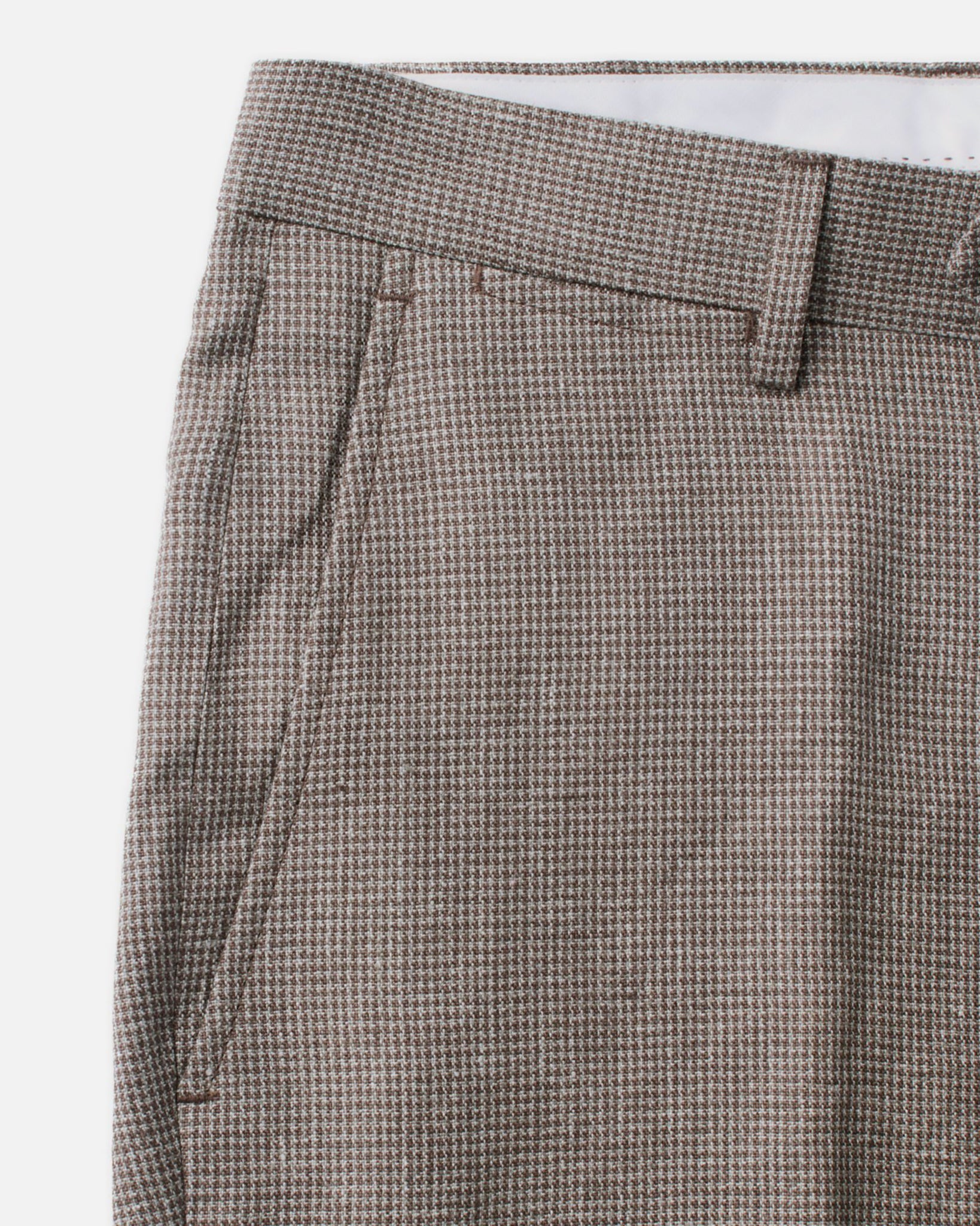 The Stevens Trouser in Morel Micro Check | Modern Menswear by yycbvcnbmmnbm