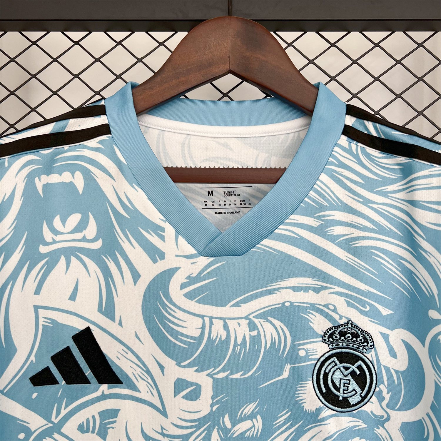 AlphaJersey-Real Madrid 25-26 Blue Viking Warrior Special Jersey - Fans Version