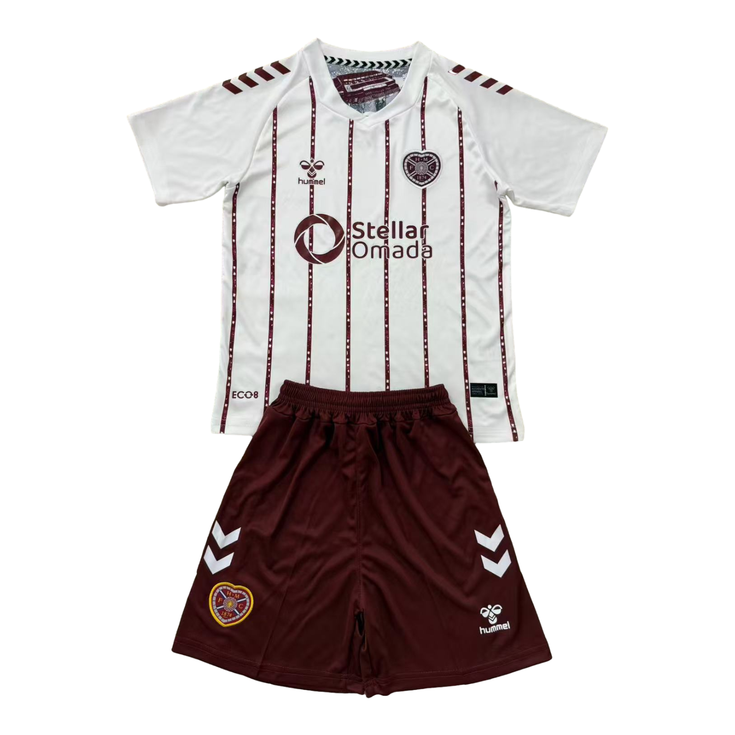AlphaJersey-Hearts Heart of Midlothian 25-26 Away Men's Adult Jersey Set - Fans Version