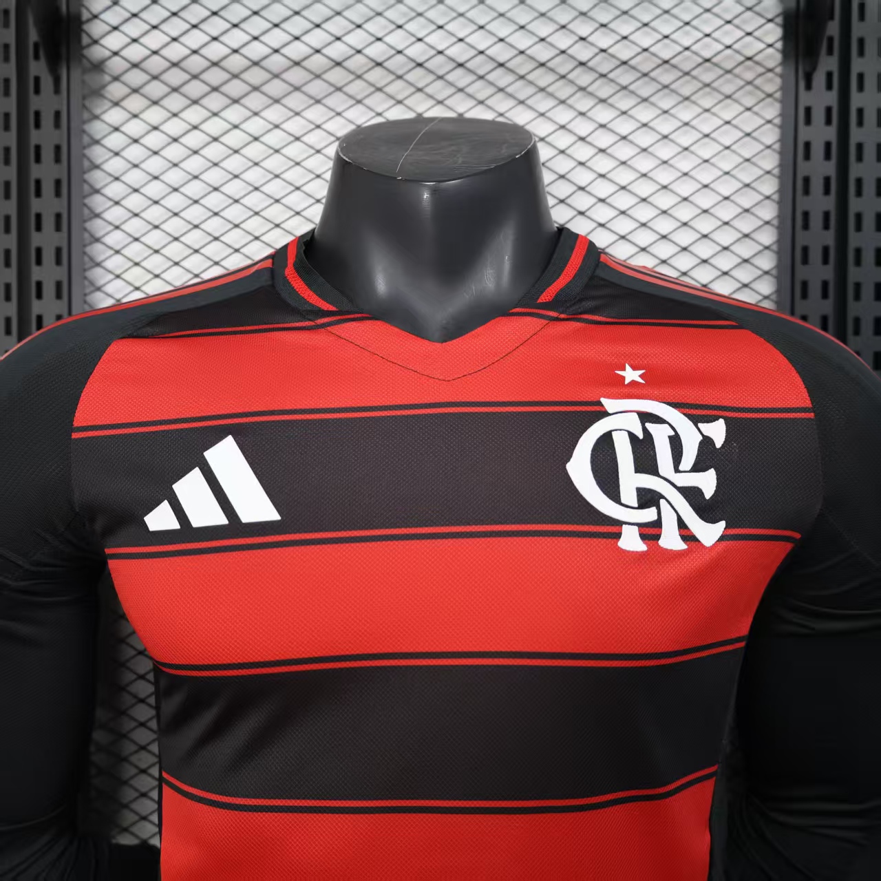AlphaJersey-Flamengo 25-26 Home Long Sleeves Unsponsored Jersey - Player Version
