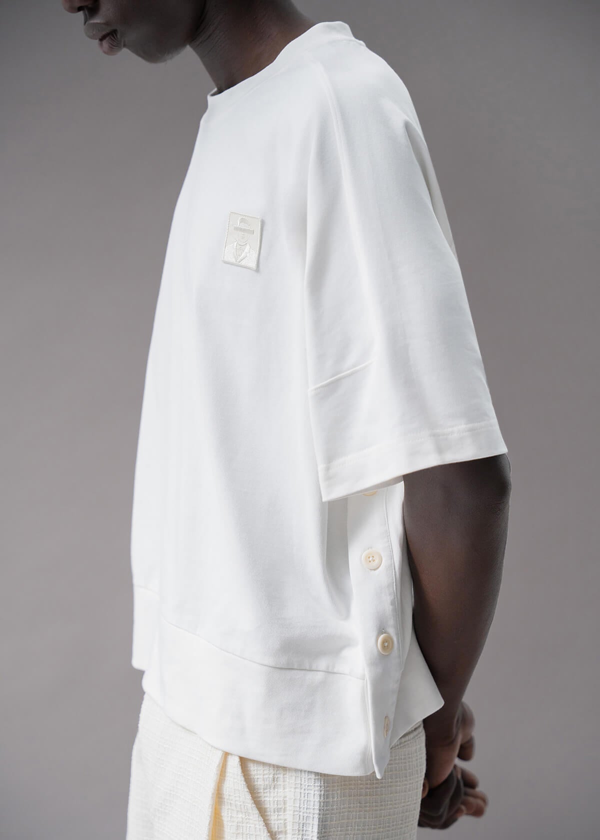 Italian Aviator Tee White | Modern Menswear by yycbvcnbmmnbm
