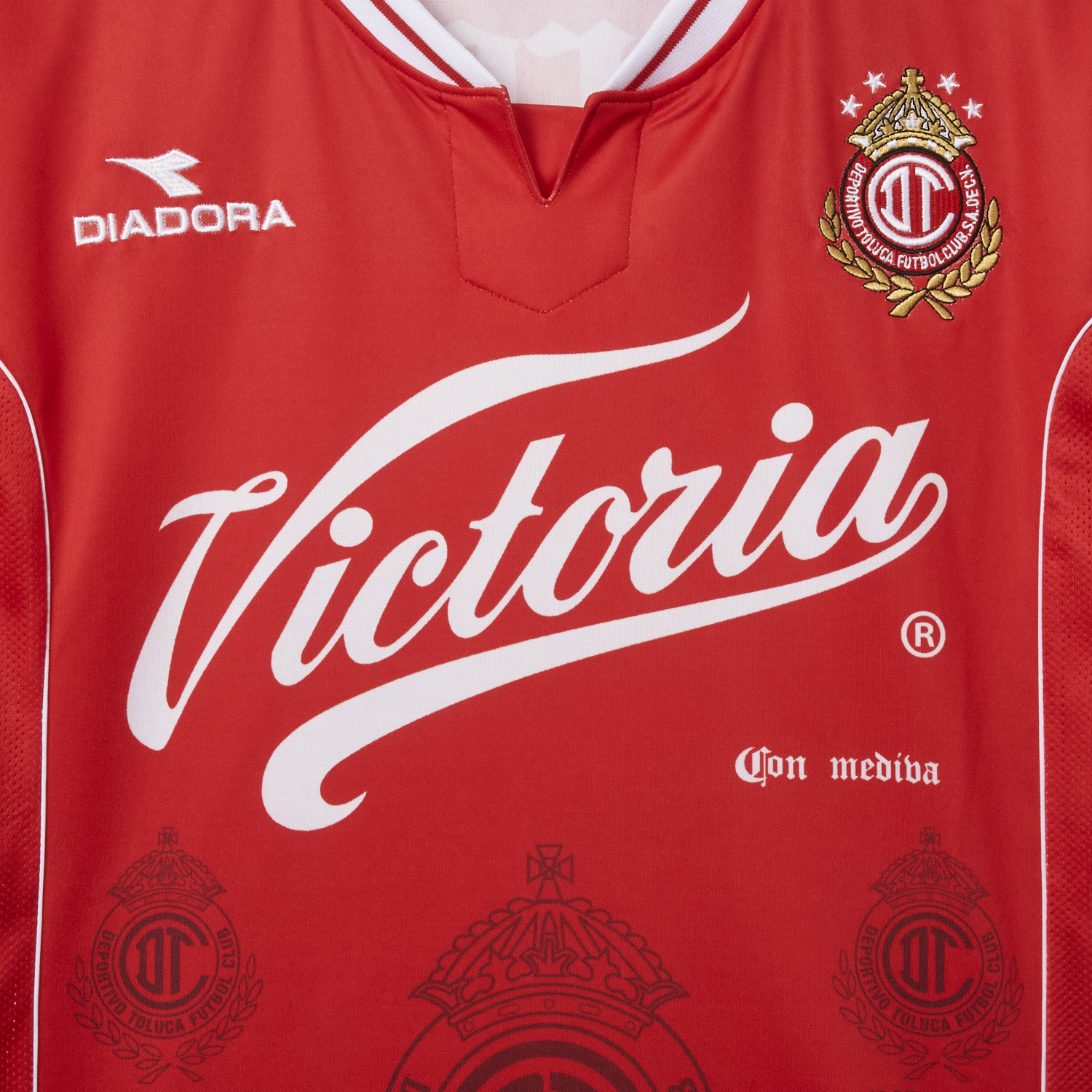 AlphaJersey-Retro Toluca 1998-99 Home Red Jersey