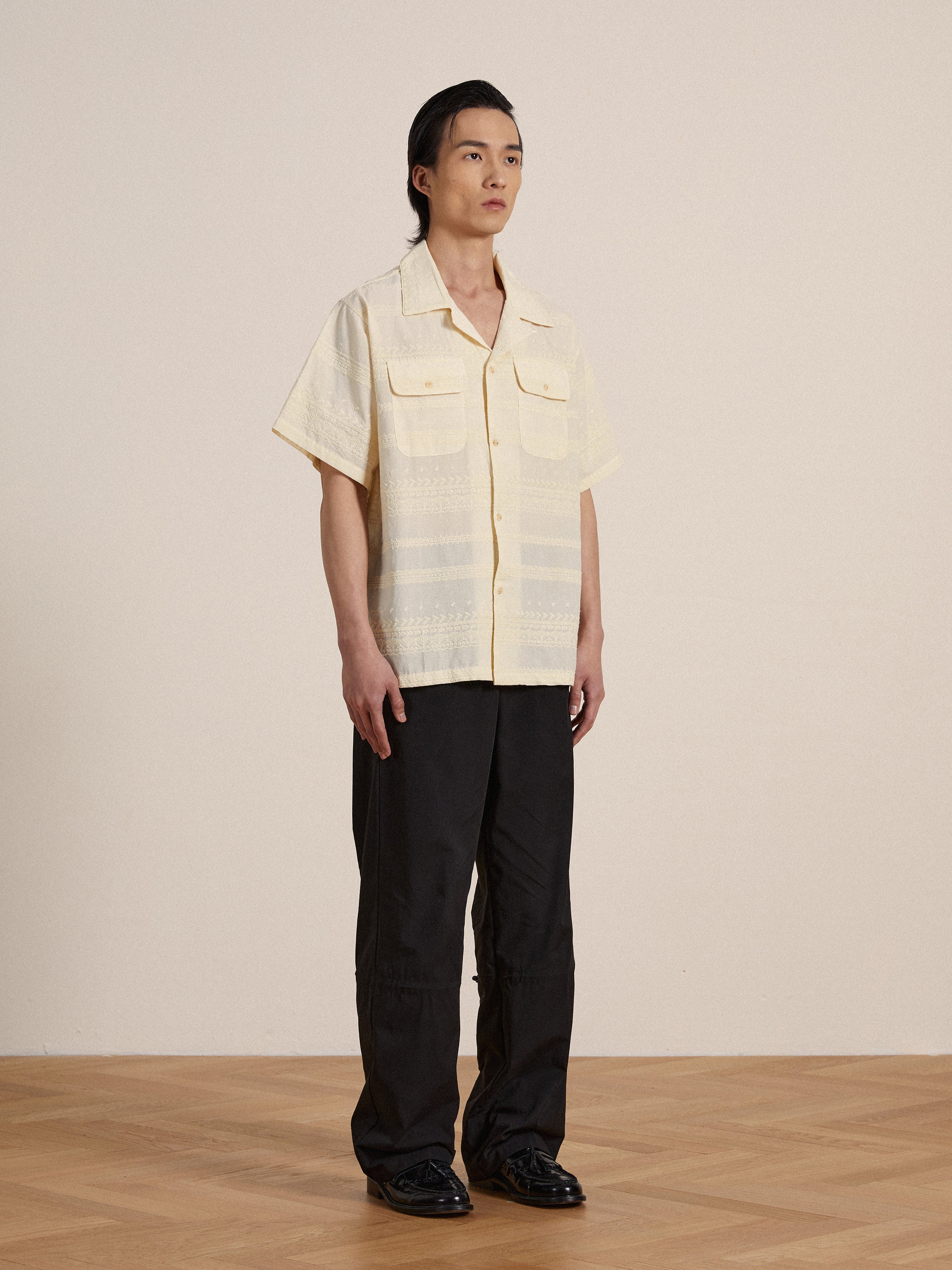 Lace SS Camp Shirt | Modern Menswear by yycbvcnbmmnbm