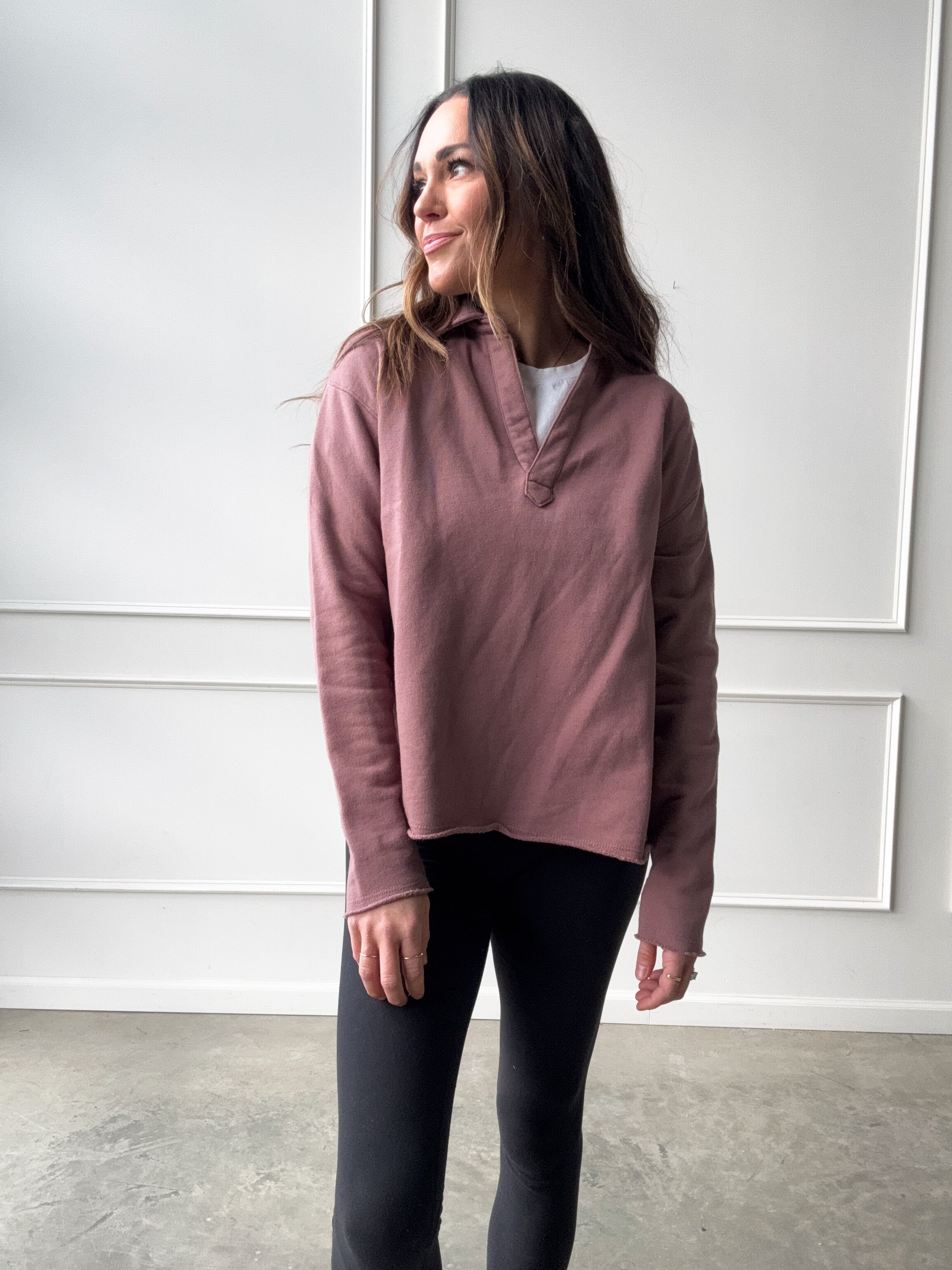 Rose Taupe Lightweight Pullover | Elegant Women's Fashion by coolavocek