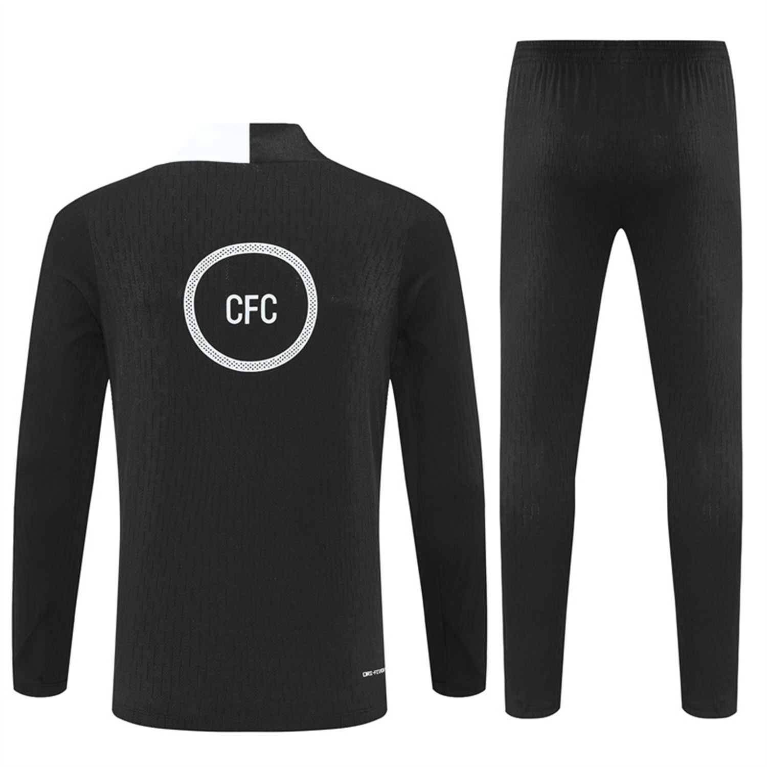 AlphaJersey-C.H.E.L.S.E.A 25-26 Kids Long Sleeve Training Set - Player Version - Black Top and Black Pants