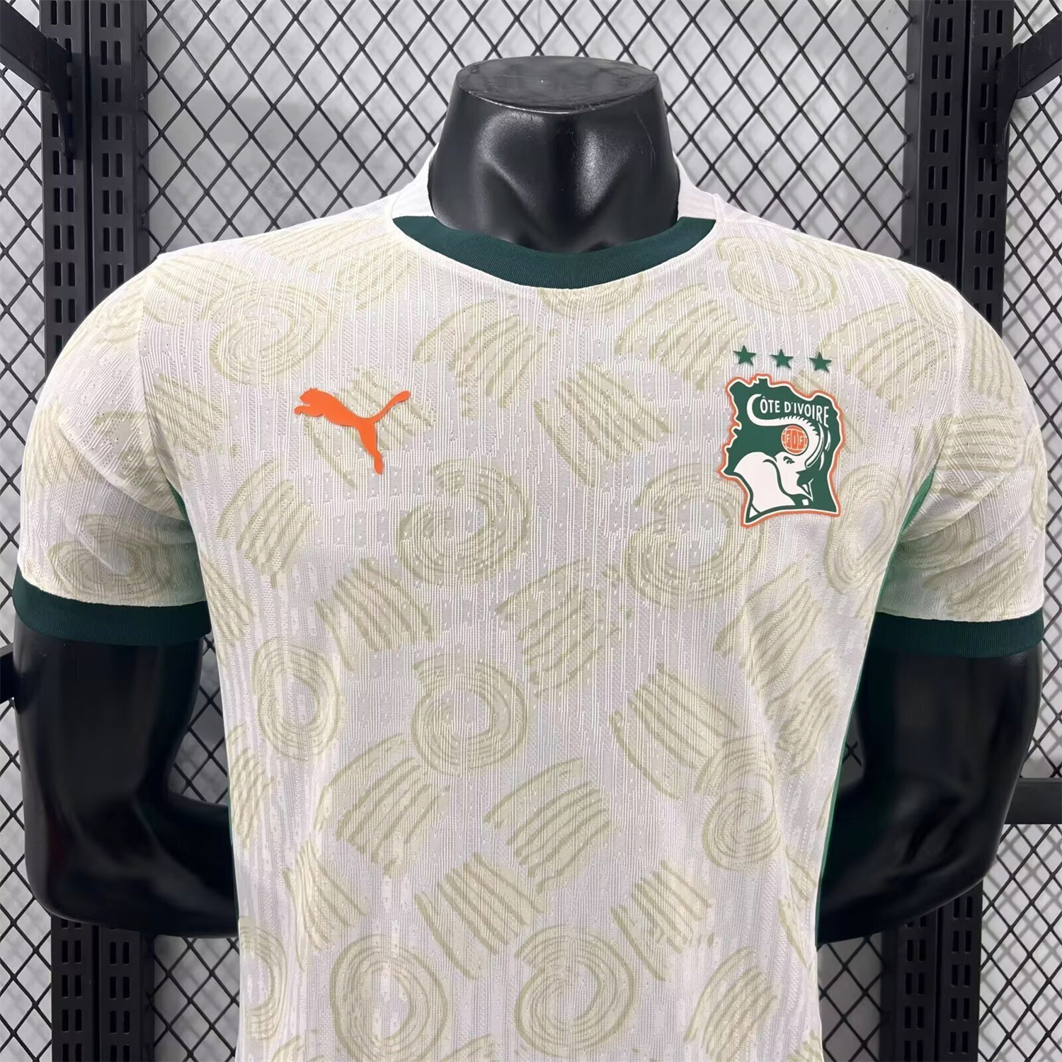AlphaJersey-Ivory Coast 2026 Away White Jersey - Player Version