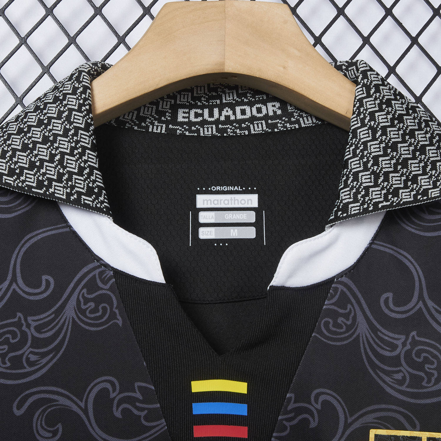 AlphaJersey-Ecuador 2026 Flowers Black Special Jersey - Fans Version