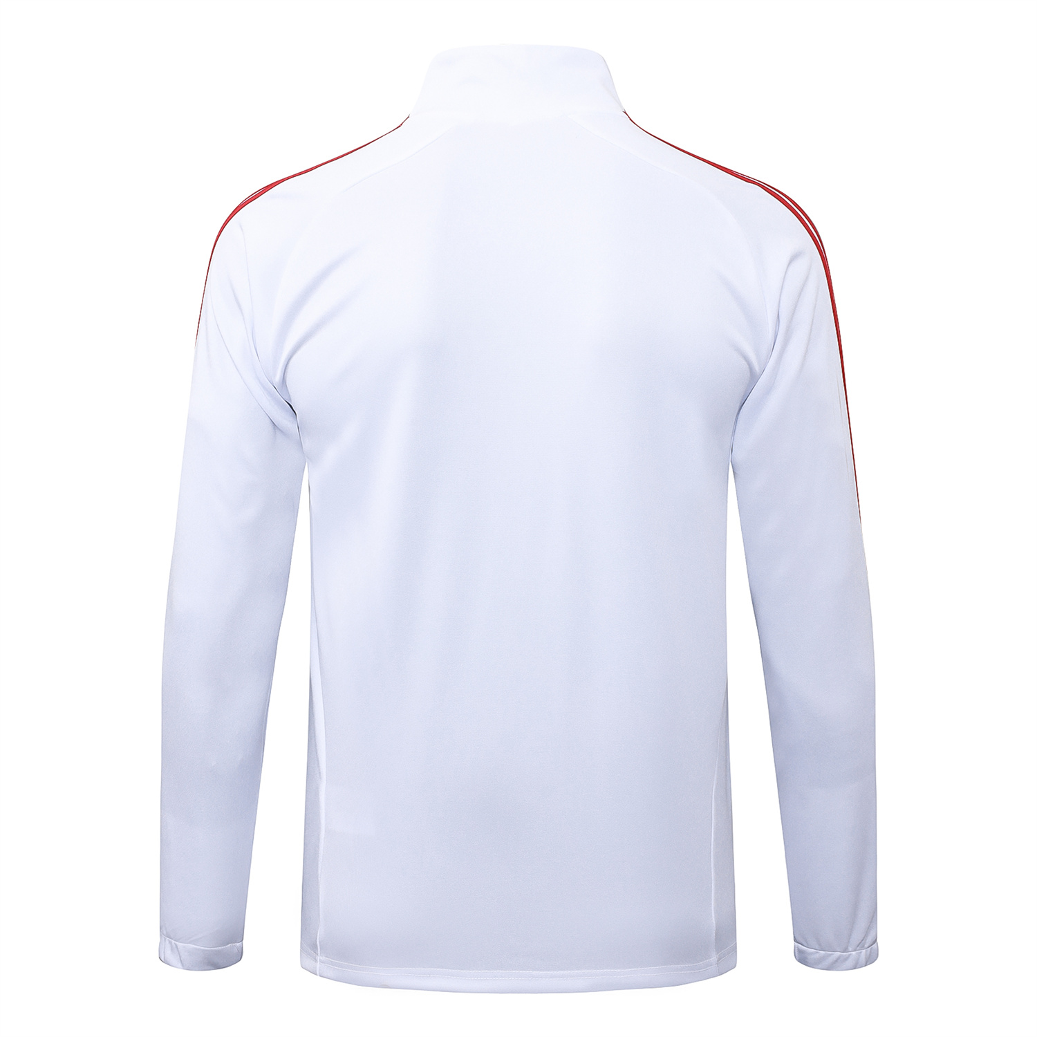 AlphaJersey-Bayern Munich 25-26 Jacket Training Tracksuit - White Throwback Jackets & Grey Pants