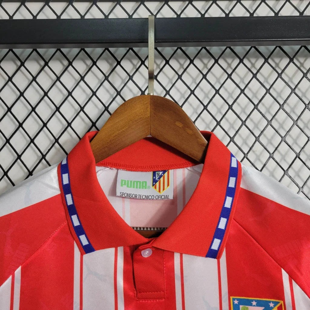 AlphaJersey-Retro Atletico Madrid 1994-95 Home Stadium Jersey
