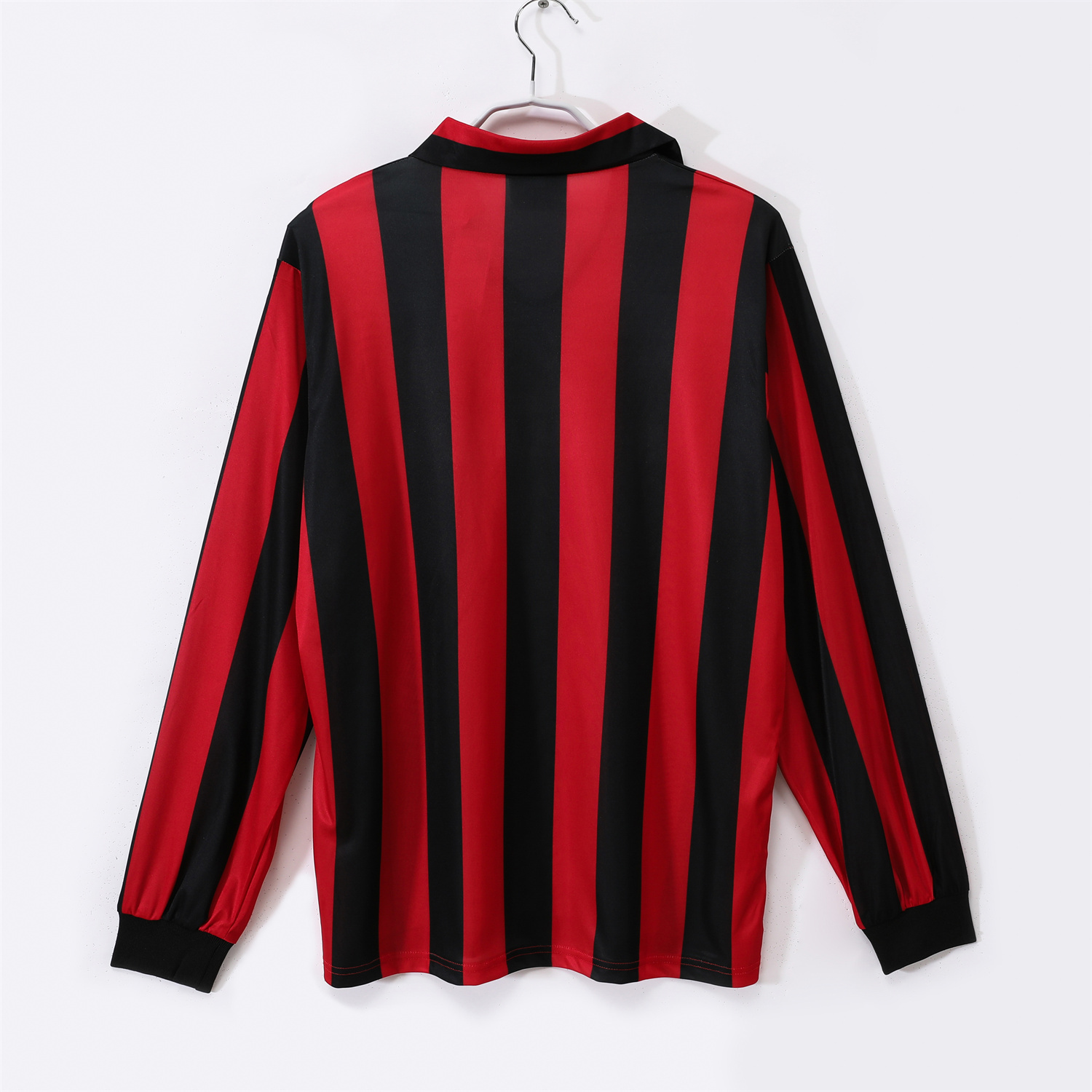 AlphaJersey-Retro AC Milan 1988-89 Home Long Sleeves Jersey