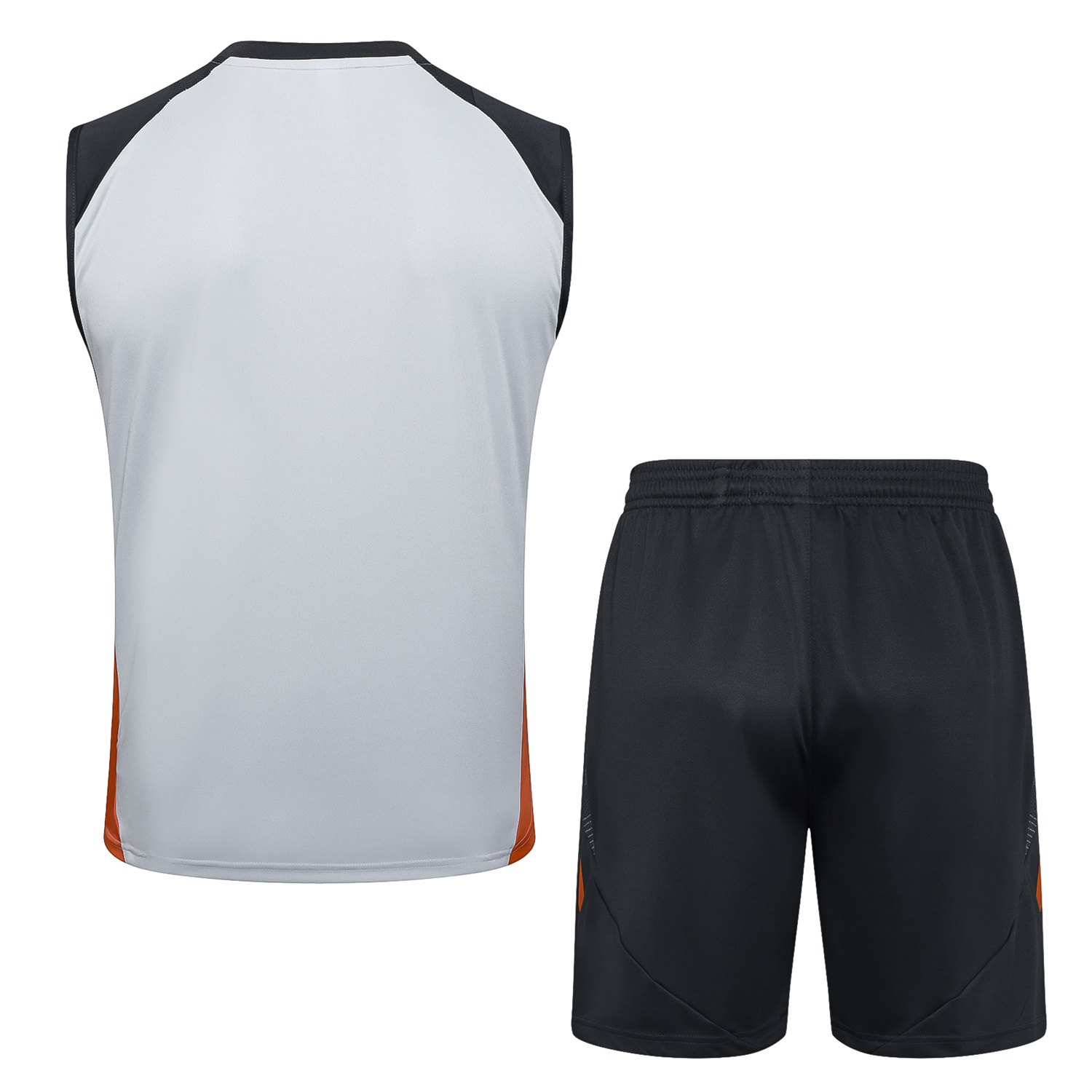 AlphaJersey-Benfica 25-26 Vest Training Set - Grey Vest and Deep Grey Shorts