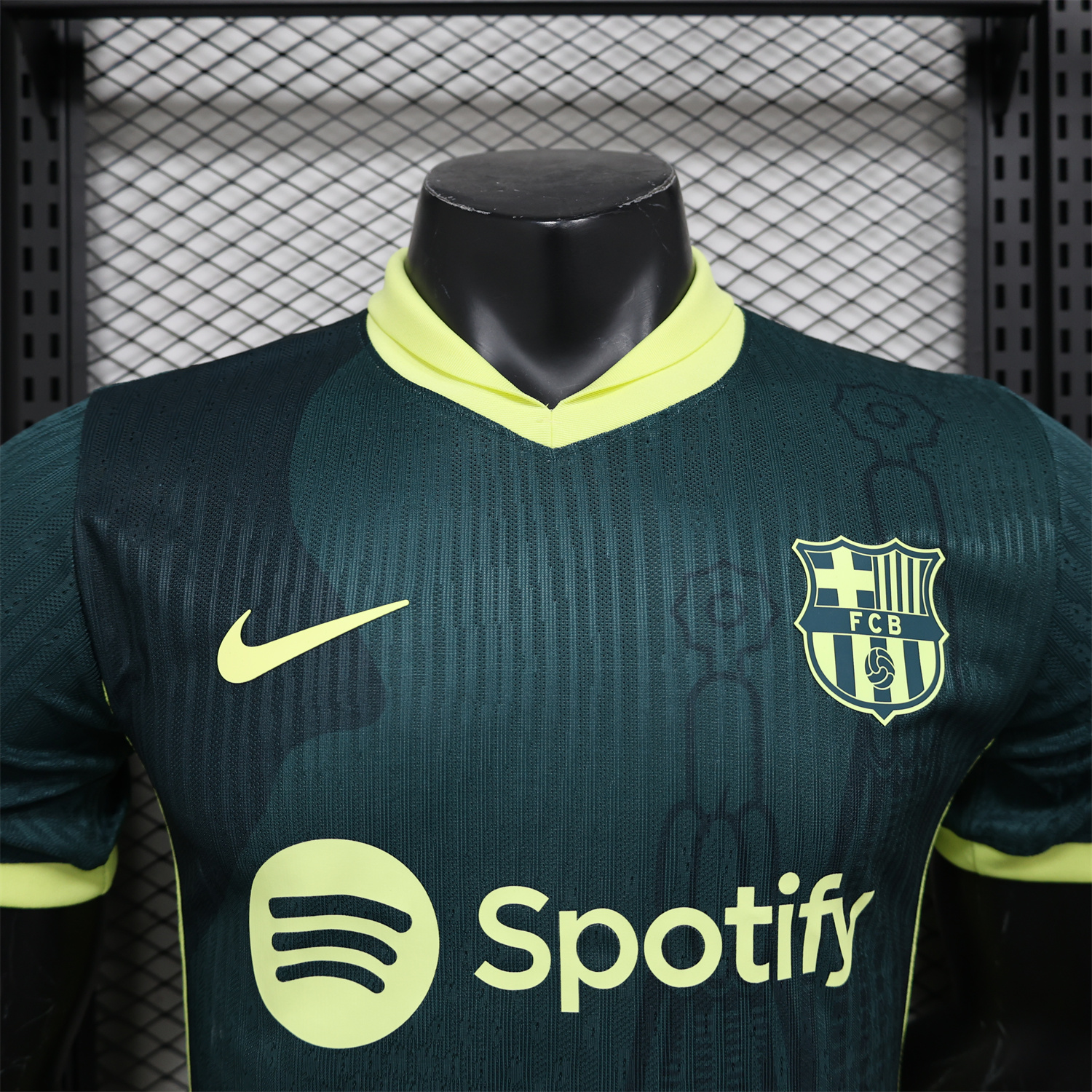 AlphaJersey-Barcelona 25-26 Green & Yellow Special Edition Jersey - Player Version