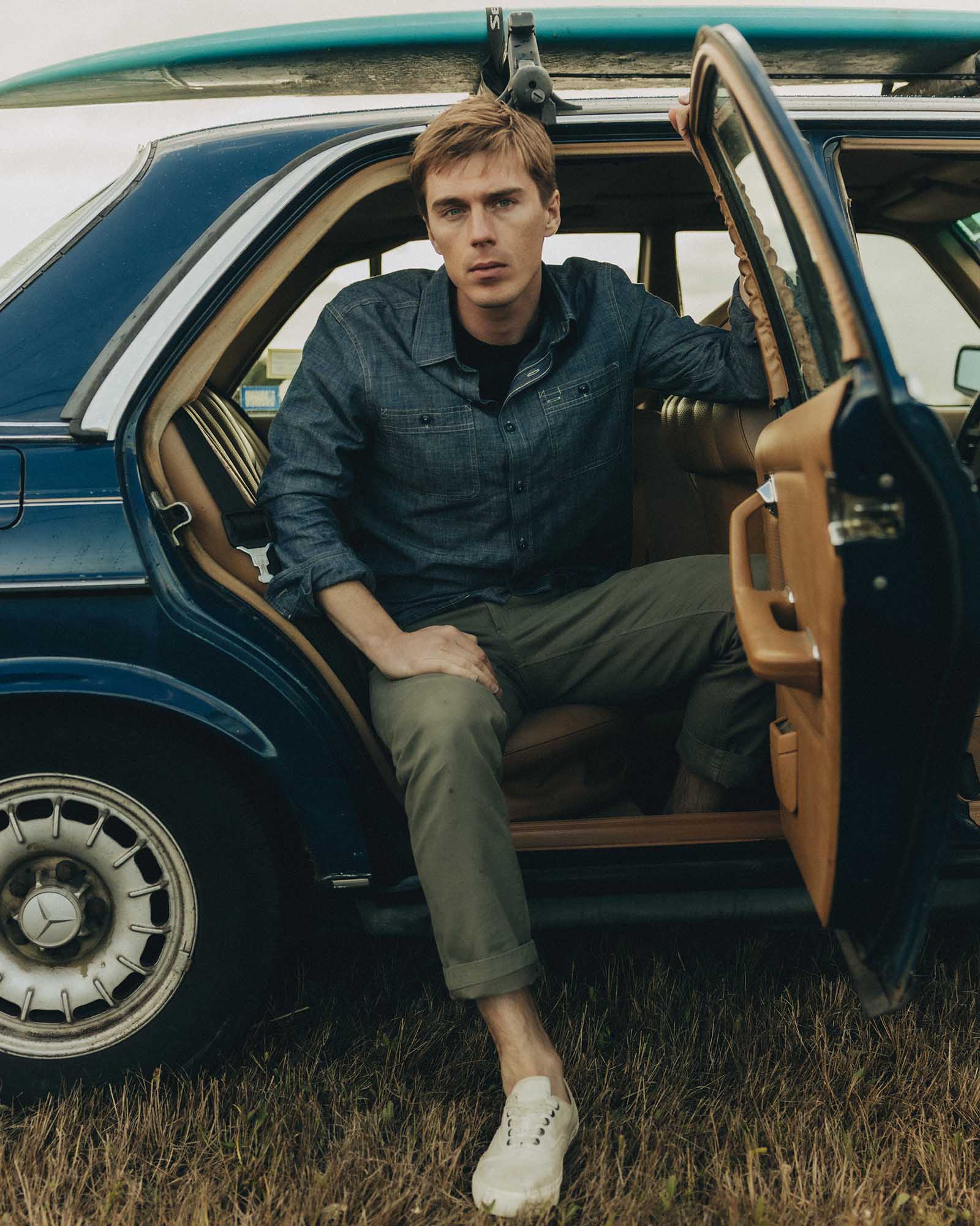 The Straight Foundation Pant in Organic Smoked Olive | Modern Menswear by yycbvcnbmmnbm